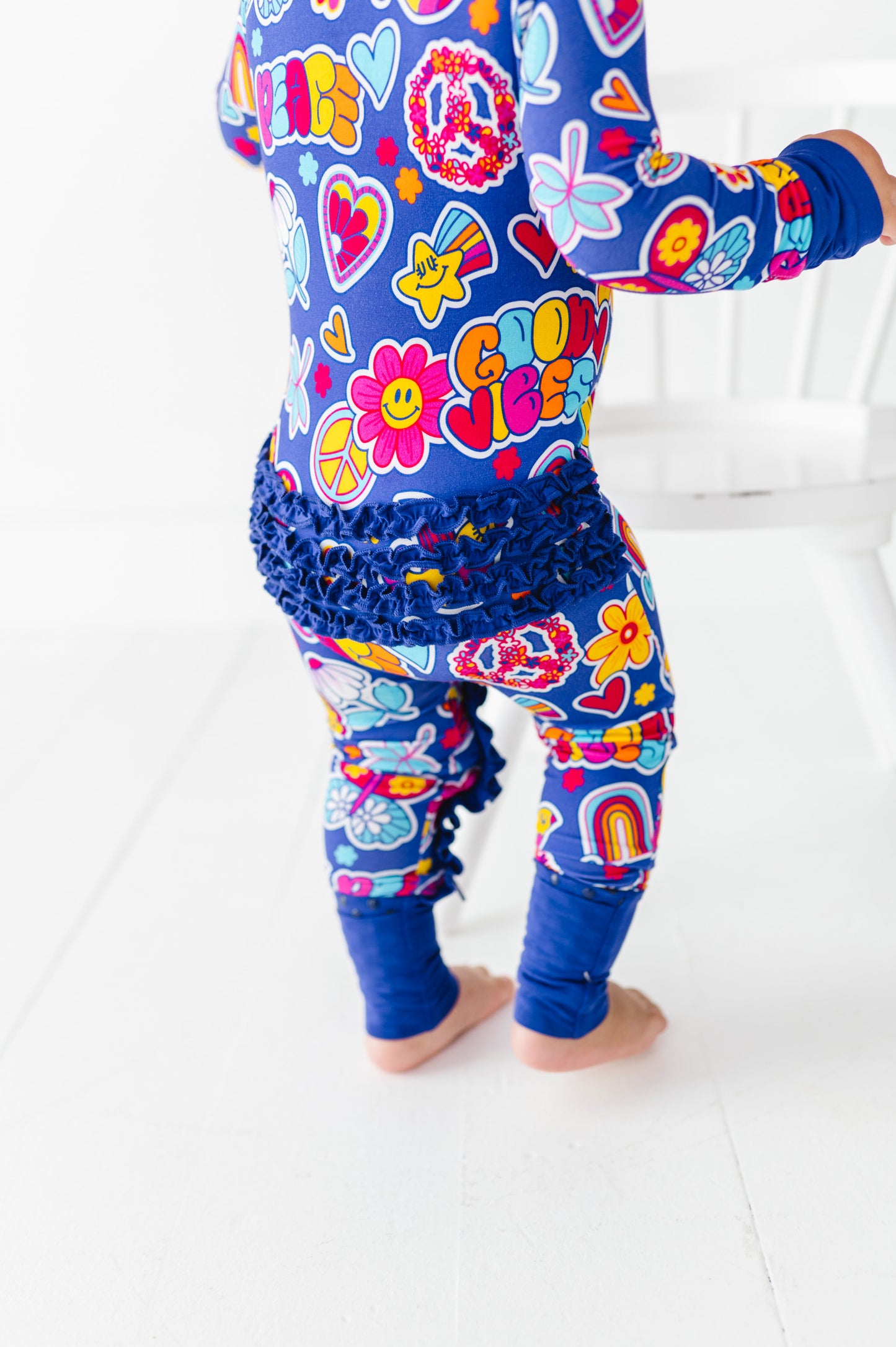 I'm Groovy and I Know It Convertible Footies with Ruffle