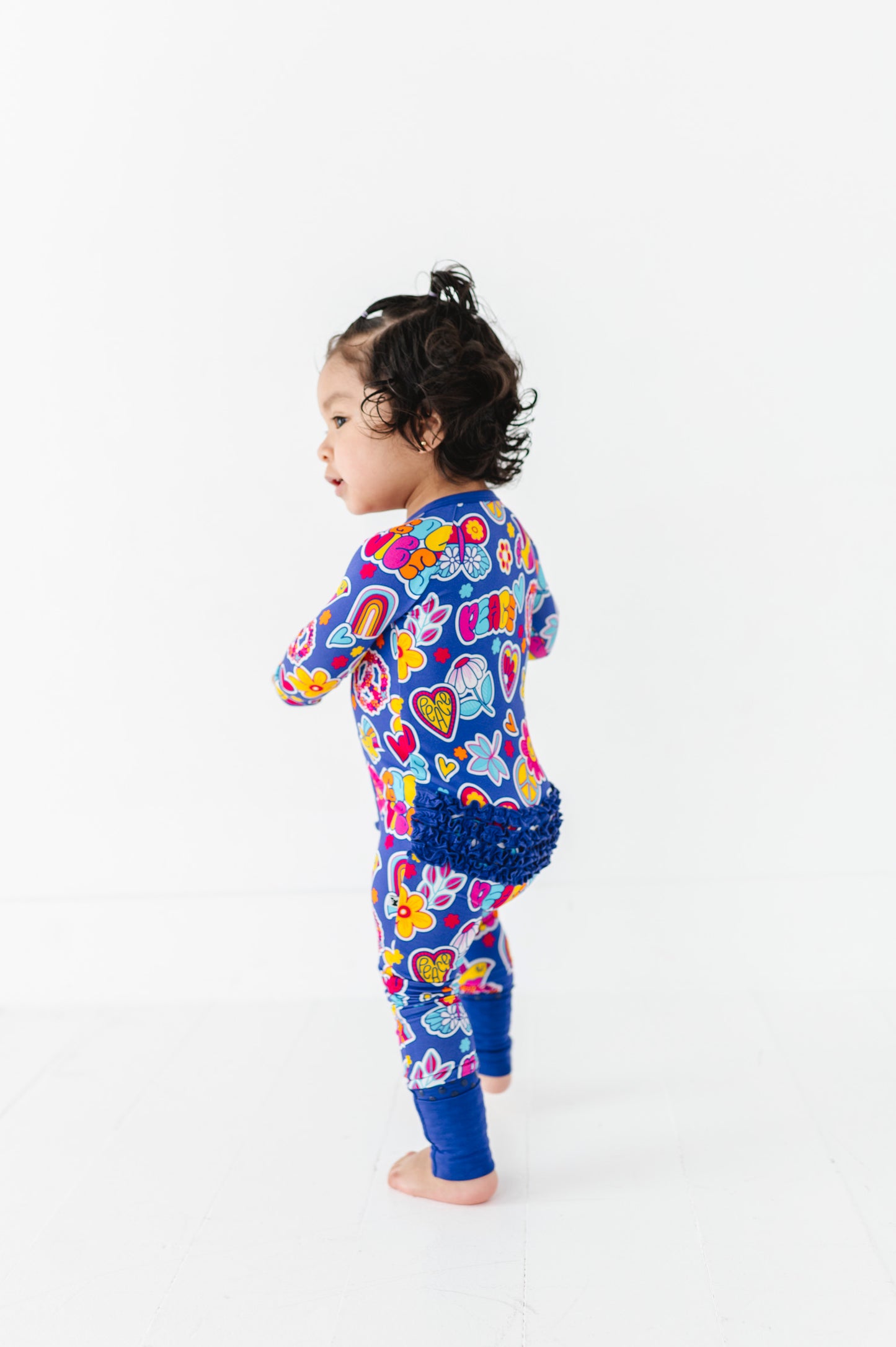 I'm Groovy and I Know It Convertible Footies with Ruffle