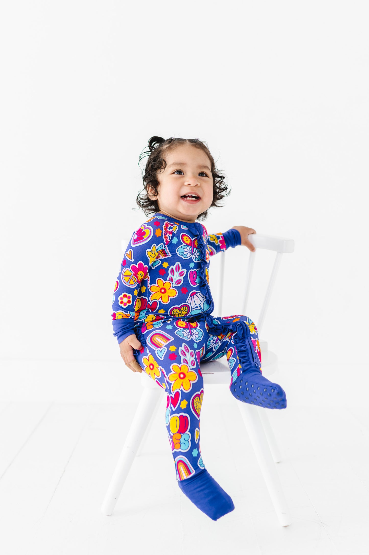I'm Groovy and I Know It Convertible Footies with Ruffle