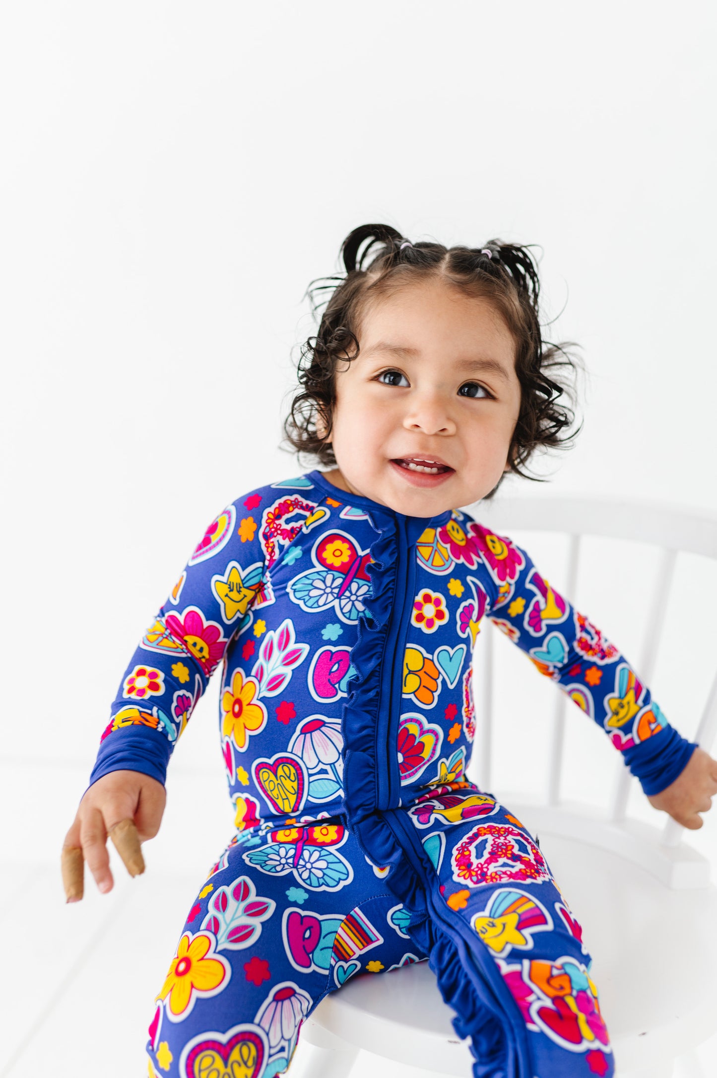 I'm Groovy and I Know It Convertible Footies with Ruffle