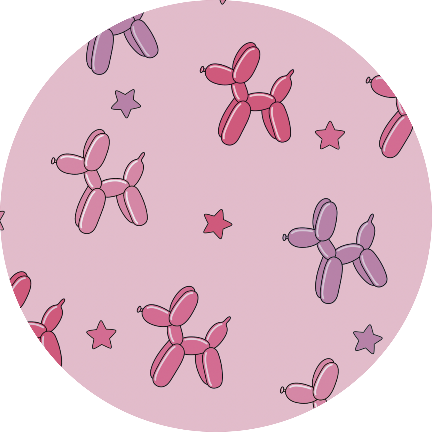 Girl Animal Balloons Convertible Footies