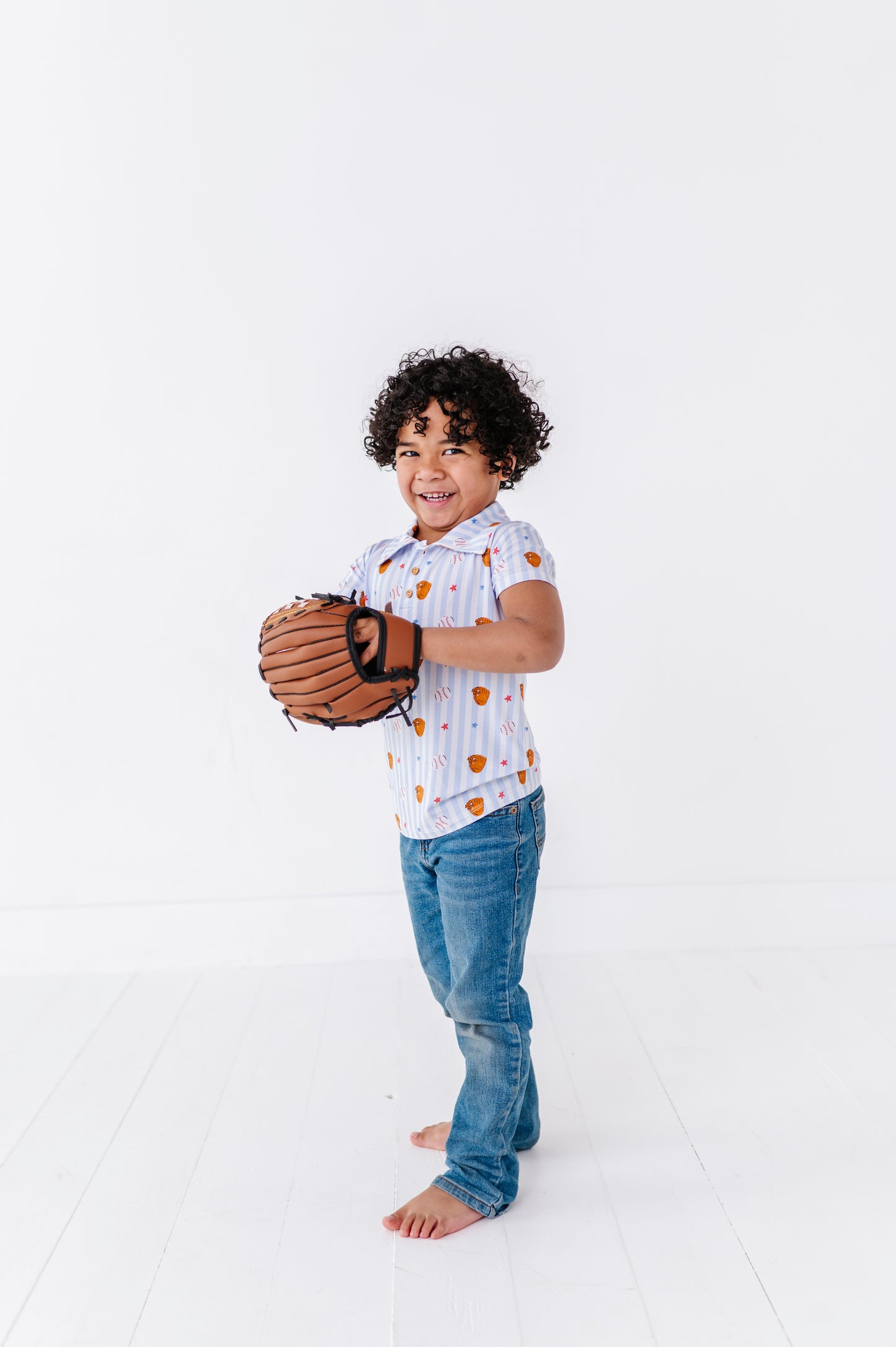 Stripe Out Baseball Polo