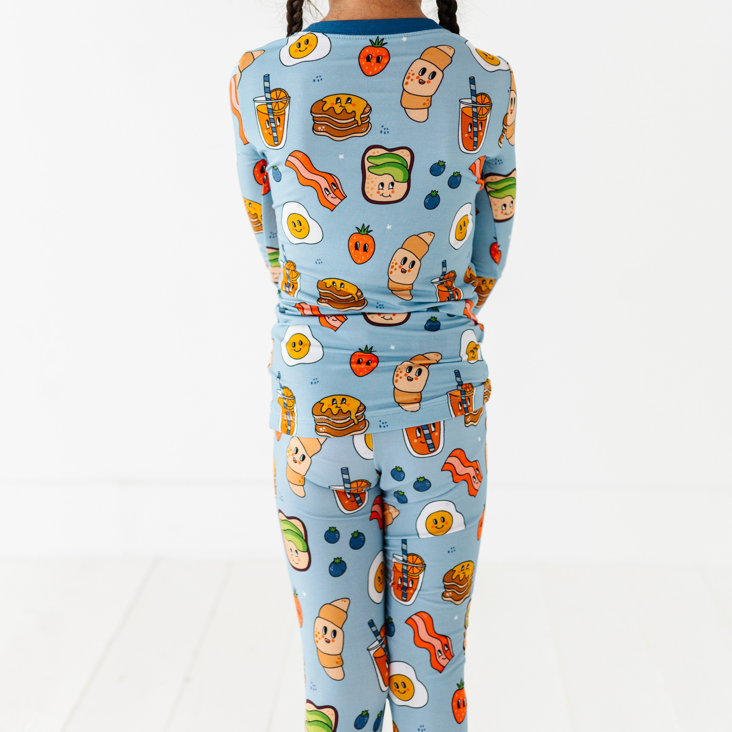 Blue Breakfast pajamas by Kiki and Lulu