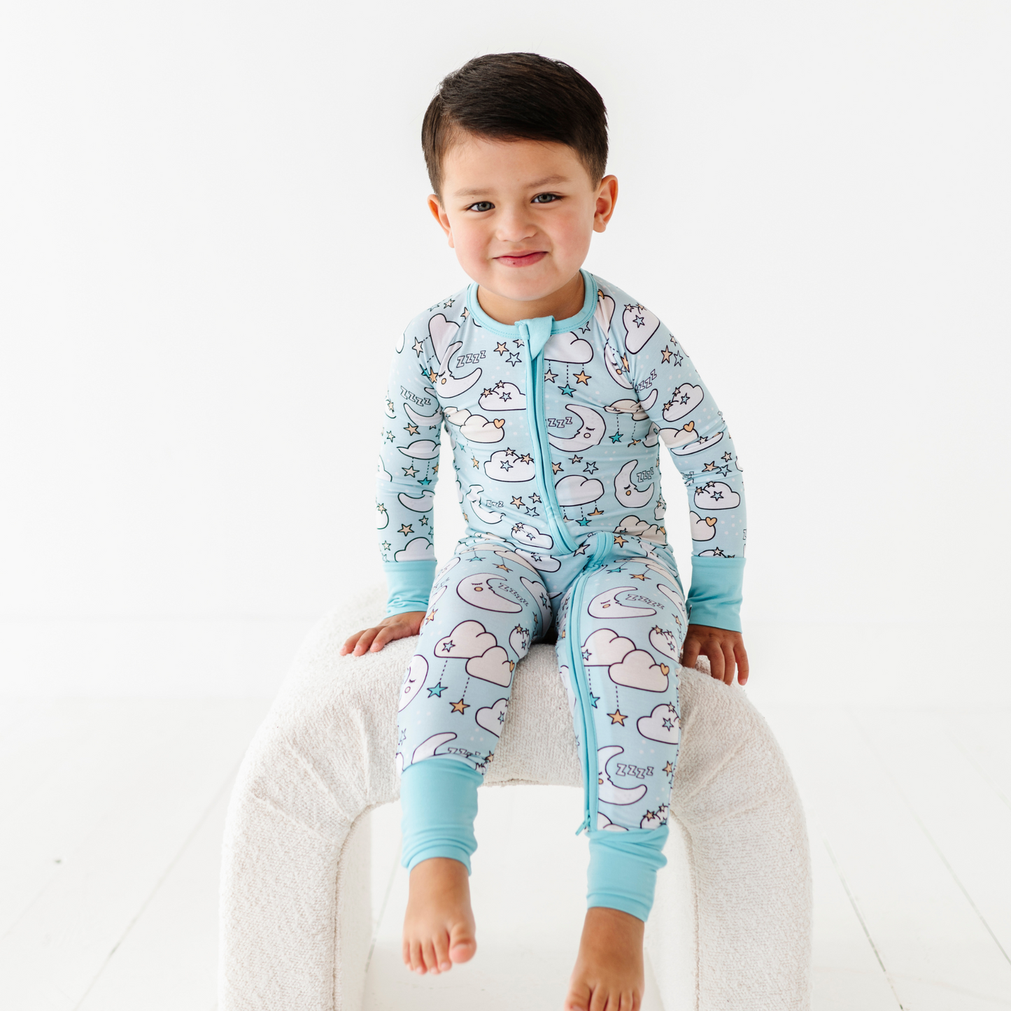Baby boy footie pajamas by Kiki and Lulu