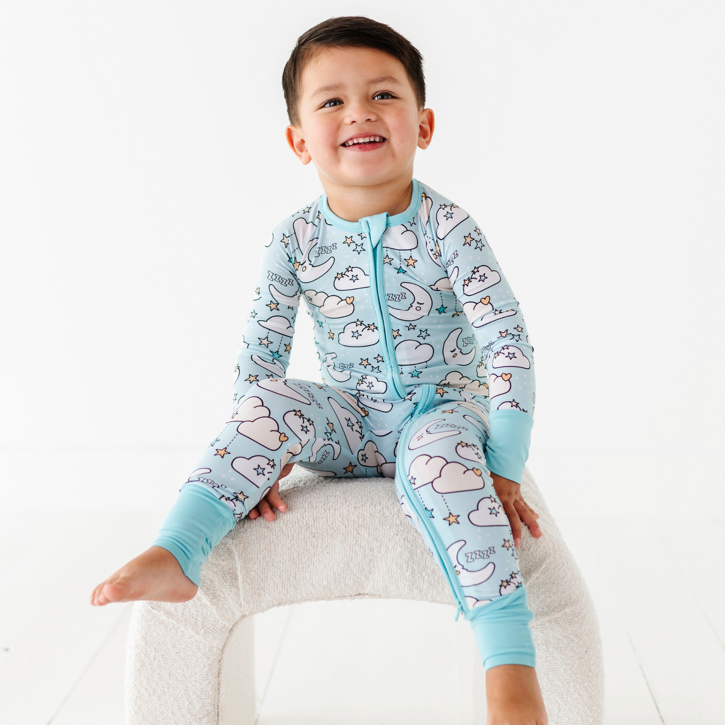 Baby boy footie pajamas by Kiki and Lulu