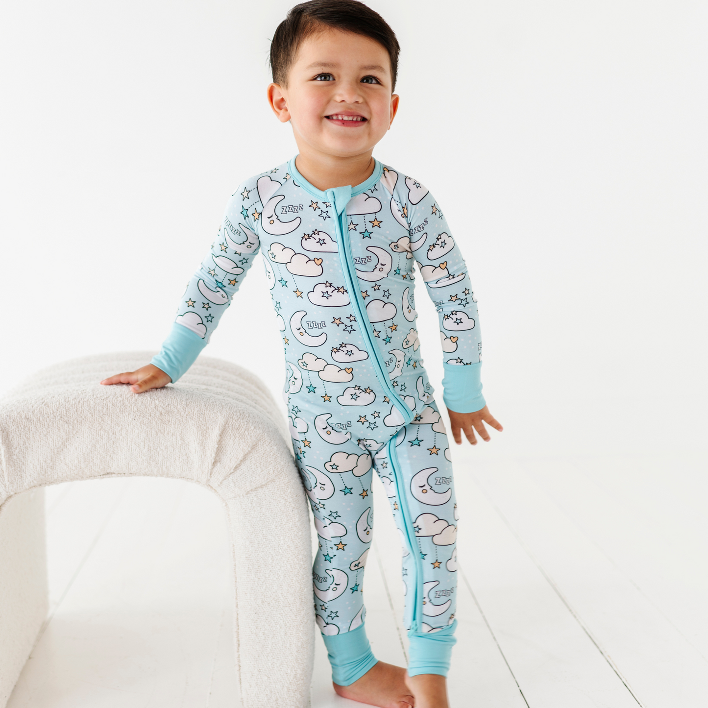 Baby boy footie pajamas by Kiki and Lulu