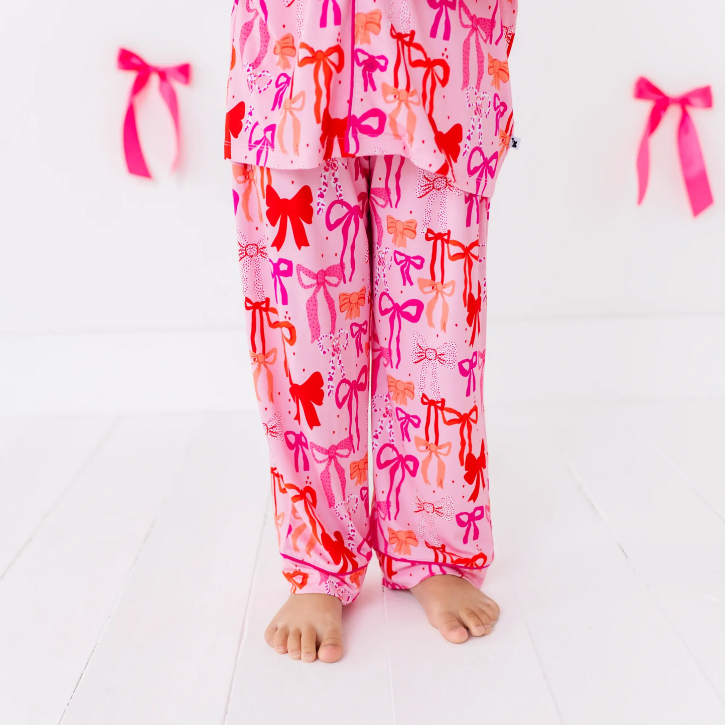 Little Bow Sleep Button-Down Kids Set