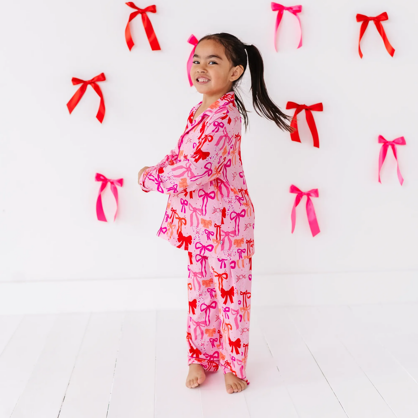 Little Bow Sleep Button-Down Kids Set
