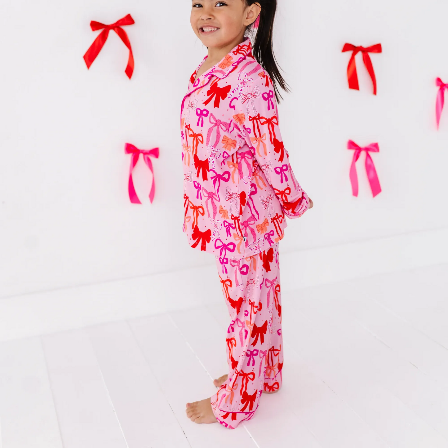 Little Bow Sleep Button-Down Kids Set