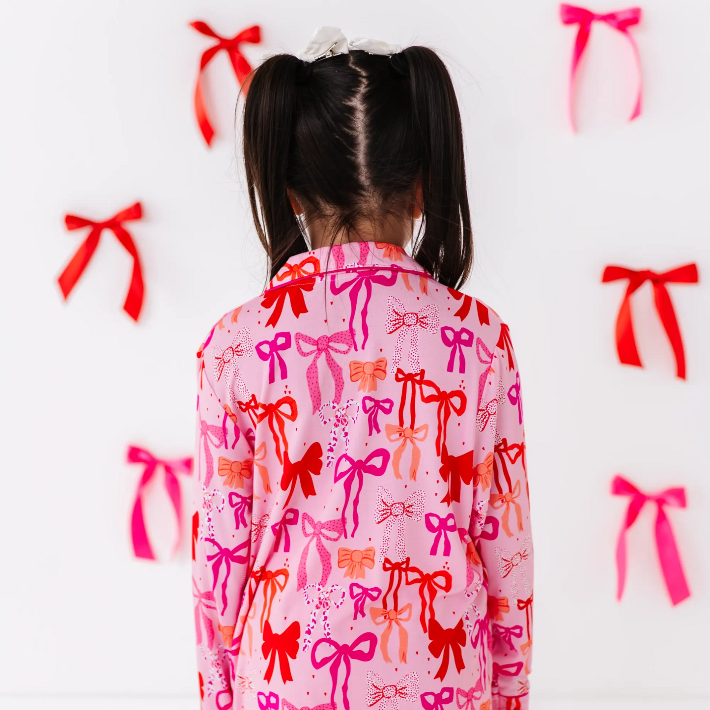 Little Bow Sleep Button-Down Kids Set