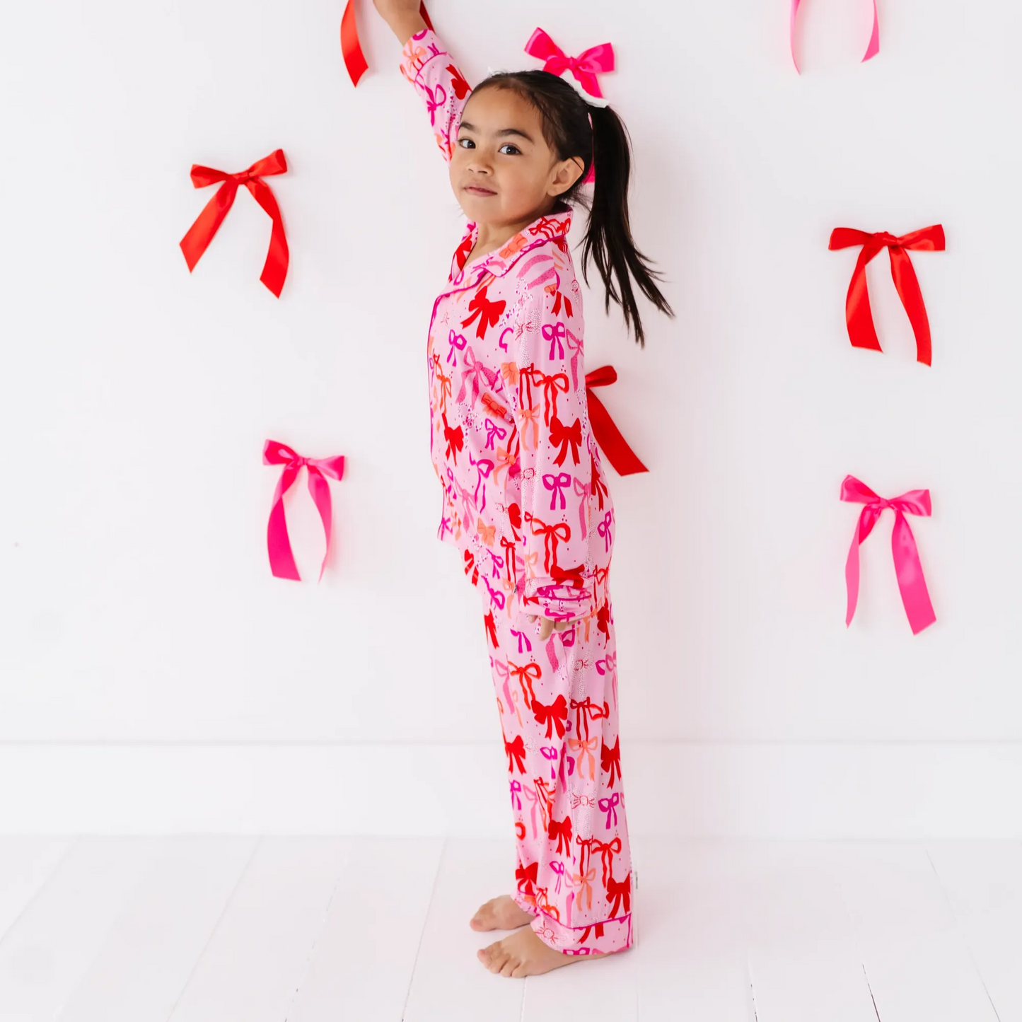 Little Bow Sleep Button-Down Kids Set