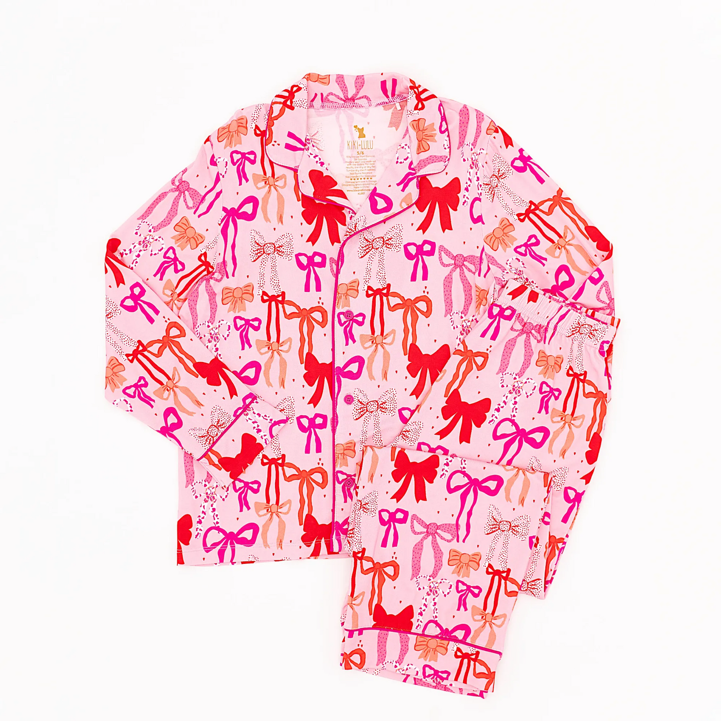 Little Bow Sleep Button-Down Kids Set