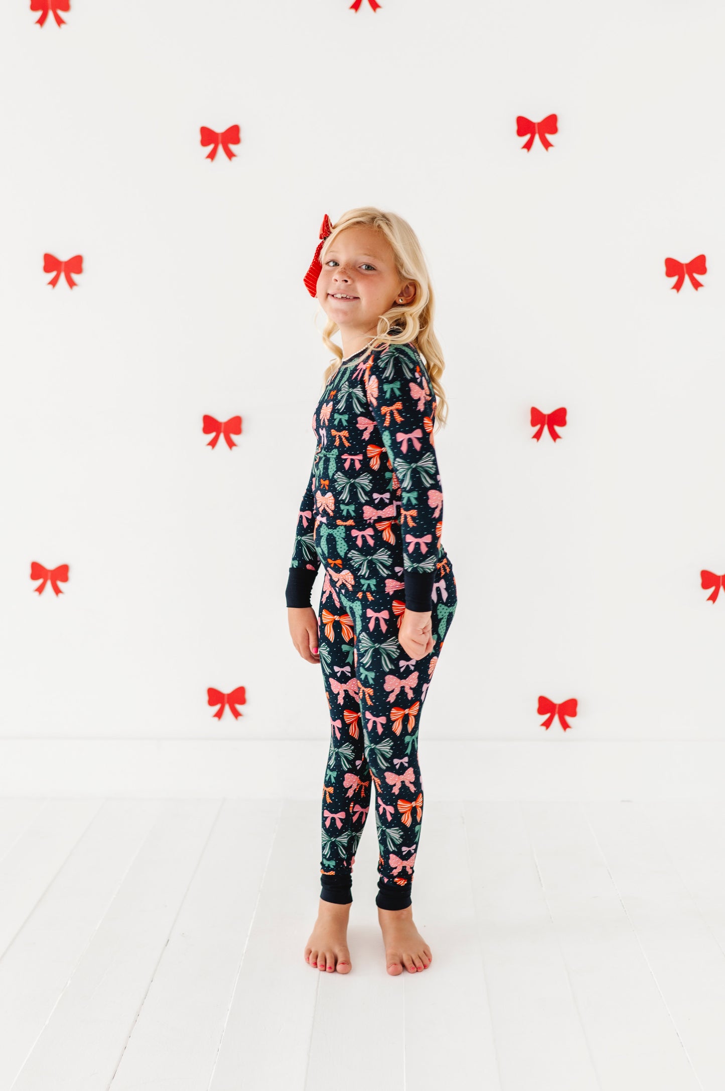 Merry Little Bows Kids Pajamas