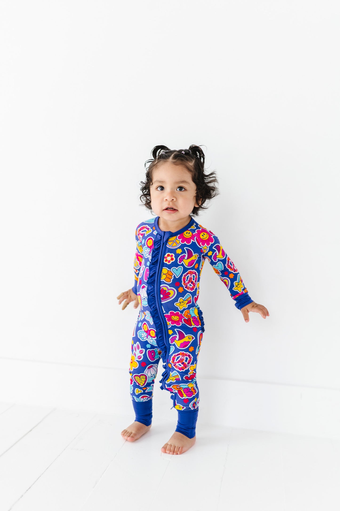 I'm Groovy and I Know It Convertible Footies with Ruffle