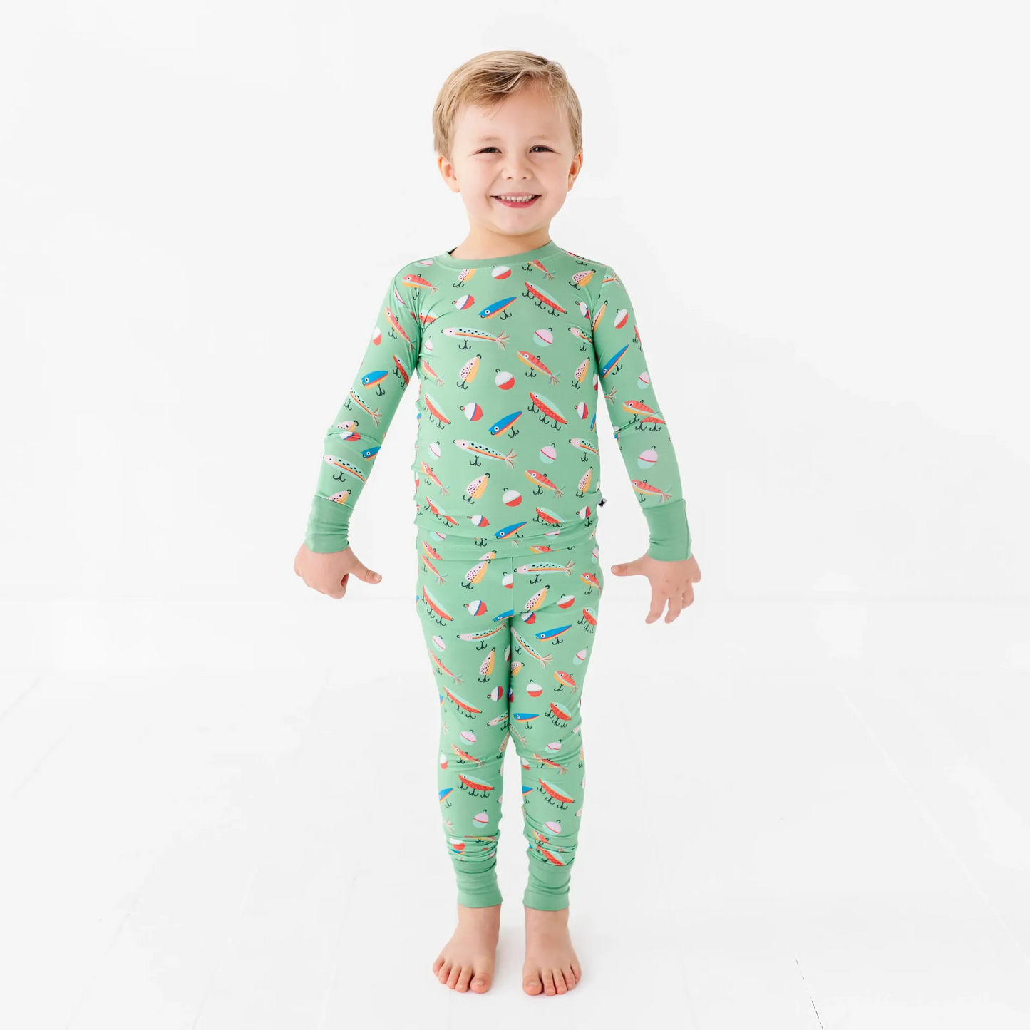 Kid in Fishing Pajamas by Kiki and Lulu