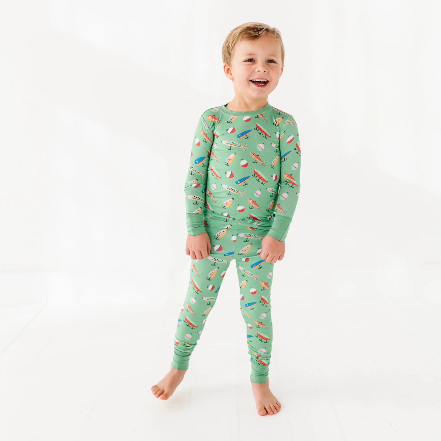 Kid in Fishing Pajamas by Kiki and Lulu