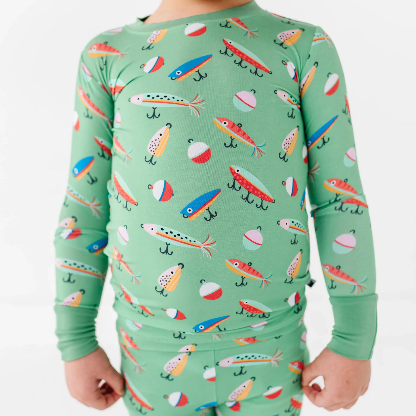 Kid in Fishing Pajamas by Kiki and Lulu