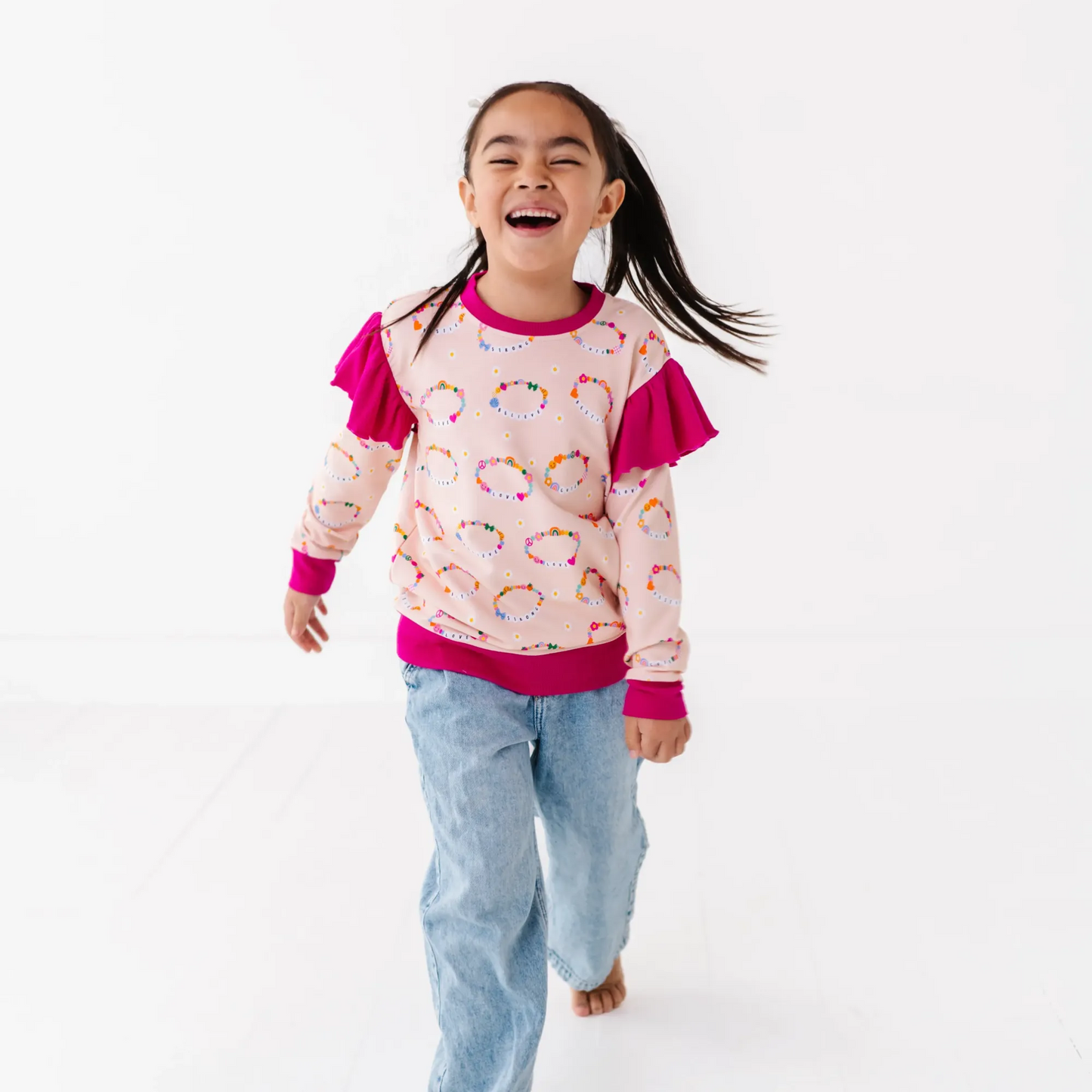 Friendship bracelet sweatshirt by Kiki and Lulu