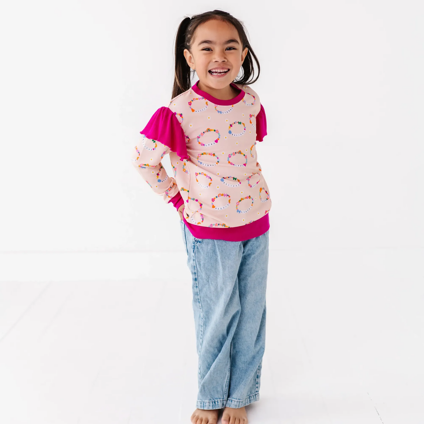 Friendship bracelet sweatshirt by Kiki and Lulu