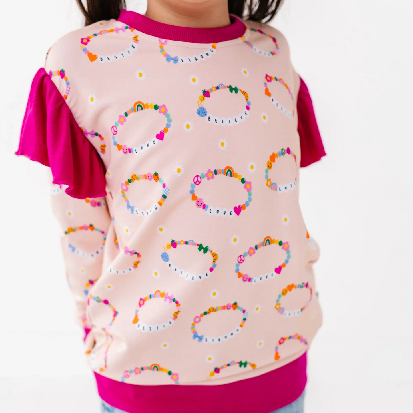 Friendship bracelet sweatshirt by Kiki and Lulu