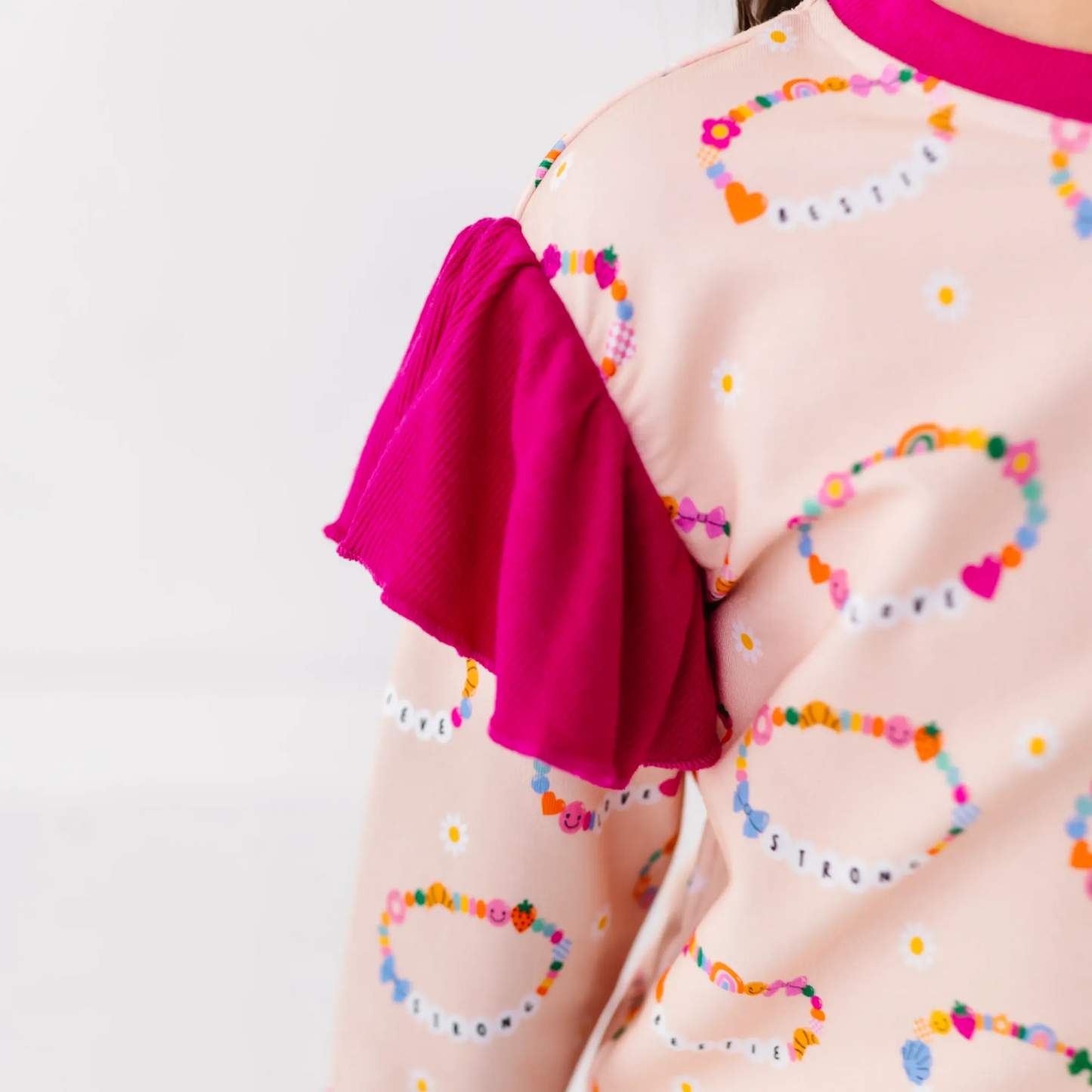 Friendship bracelet sweatshirt by Kiki and Lulu
