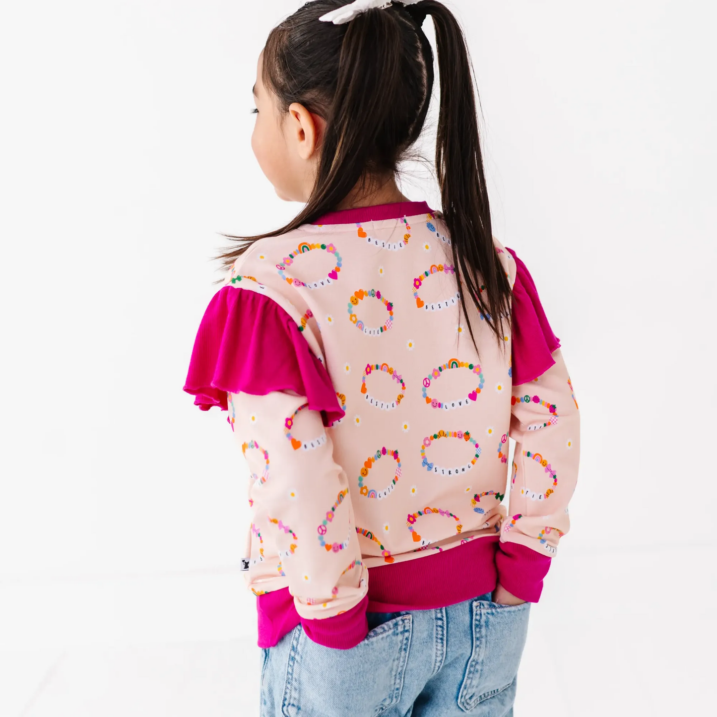 Friendship bracelet sweatshirt by Kiki and Lulu