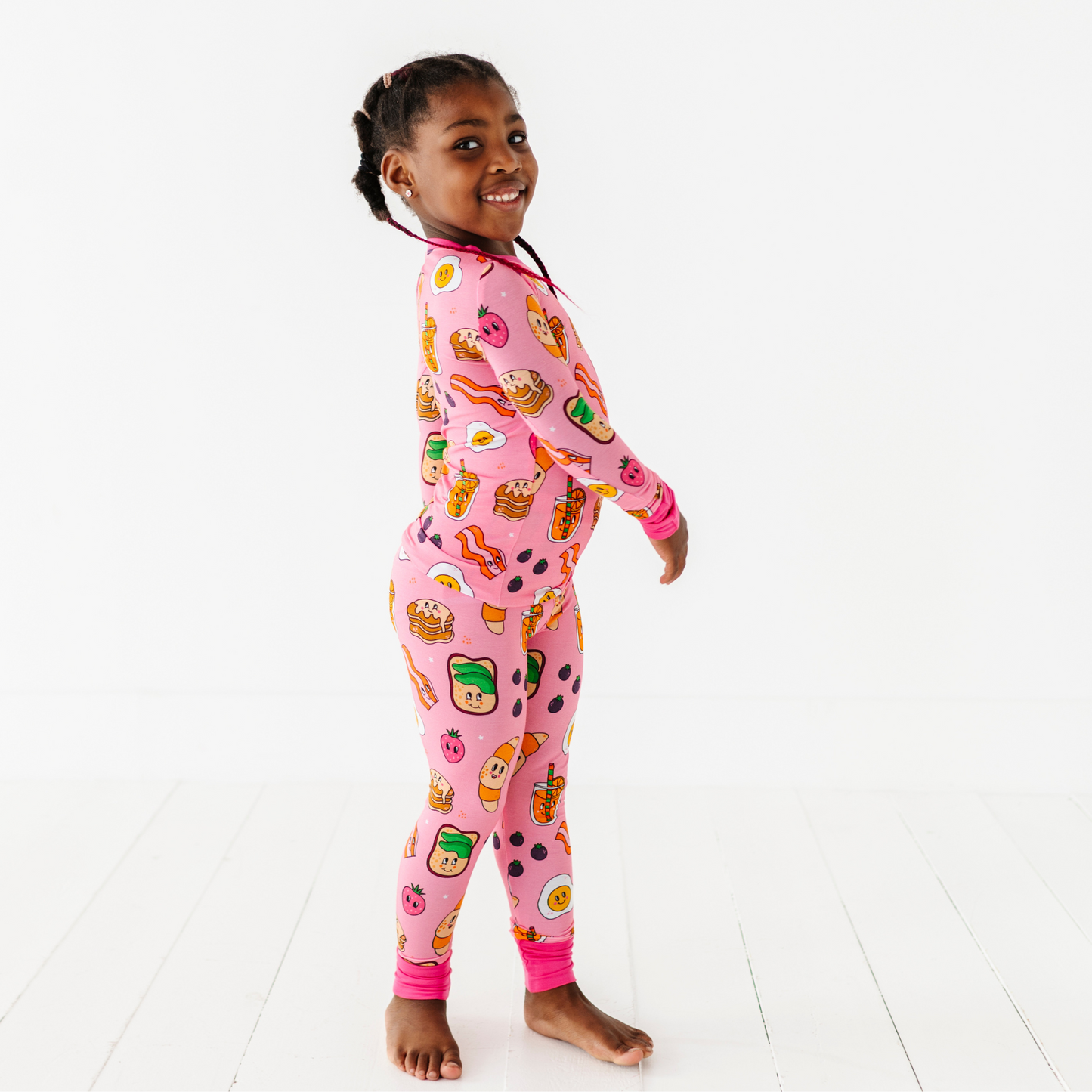 Girl in Breakfast Pajamas by Kiki and Lulu