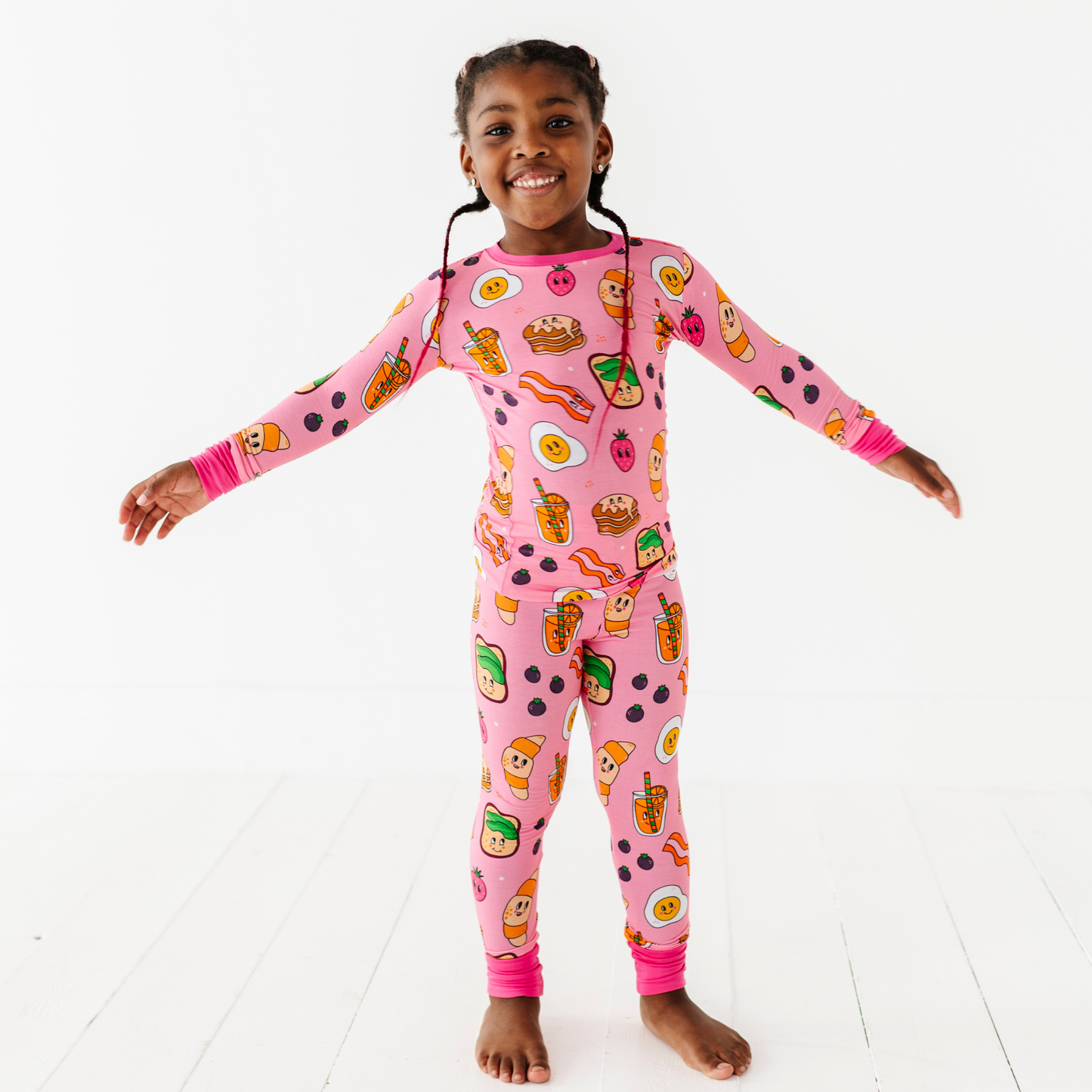 Girl in Breakfast Pajamas by Kiki and Lulu