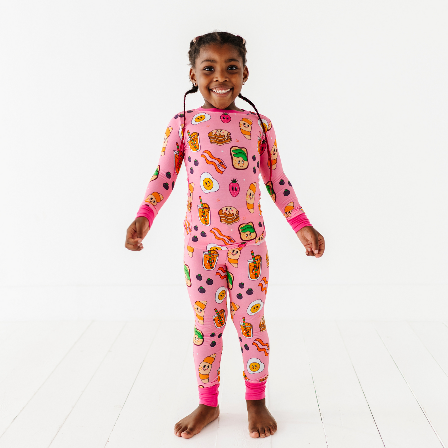 Girl in Breakfast Pajamas by Kiki and Lulu
