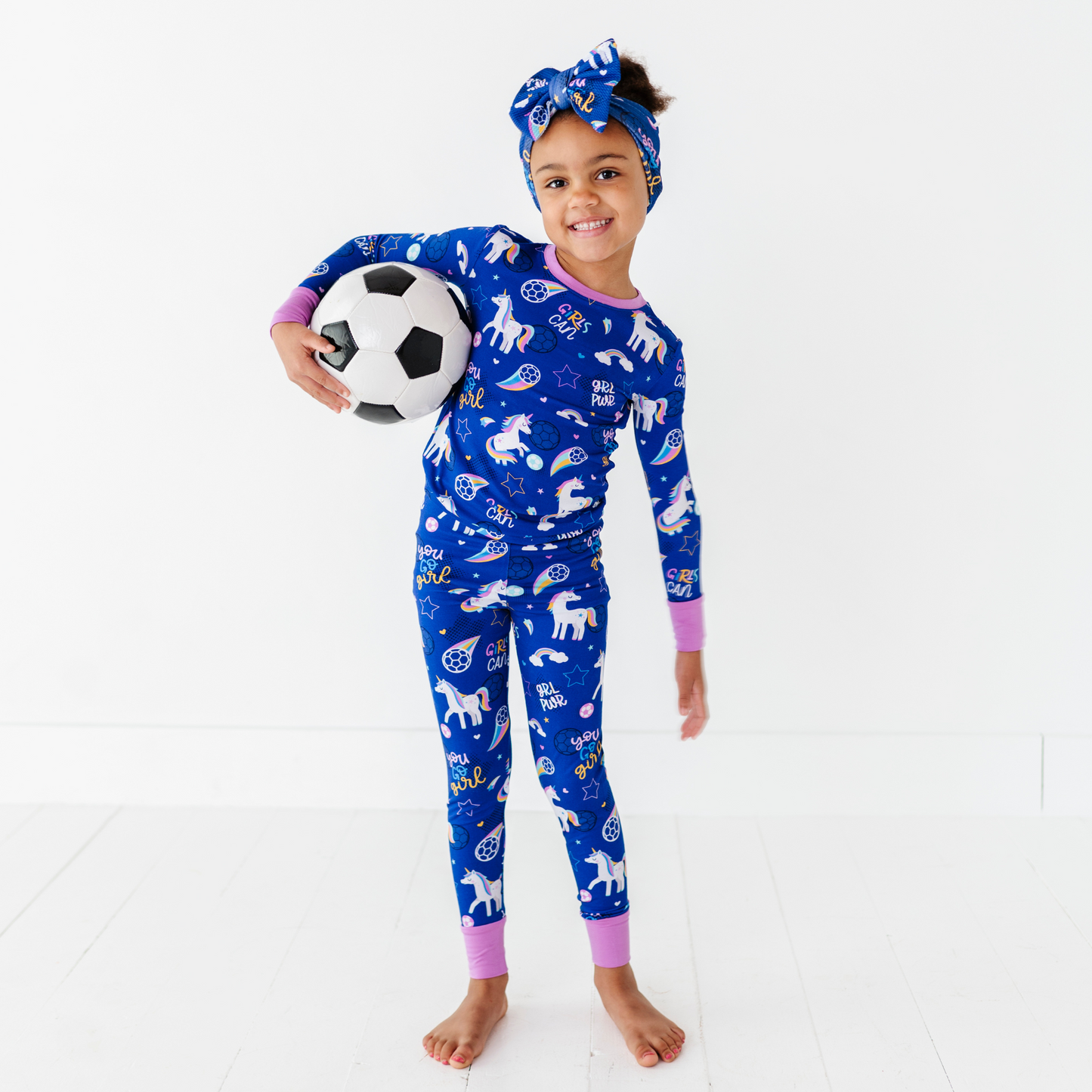 Girls Soccer Pajamas By Kiki and Lulu