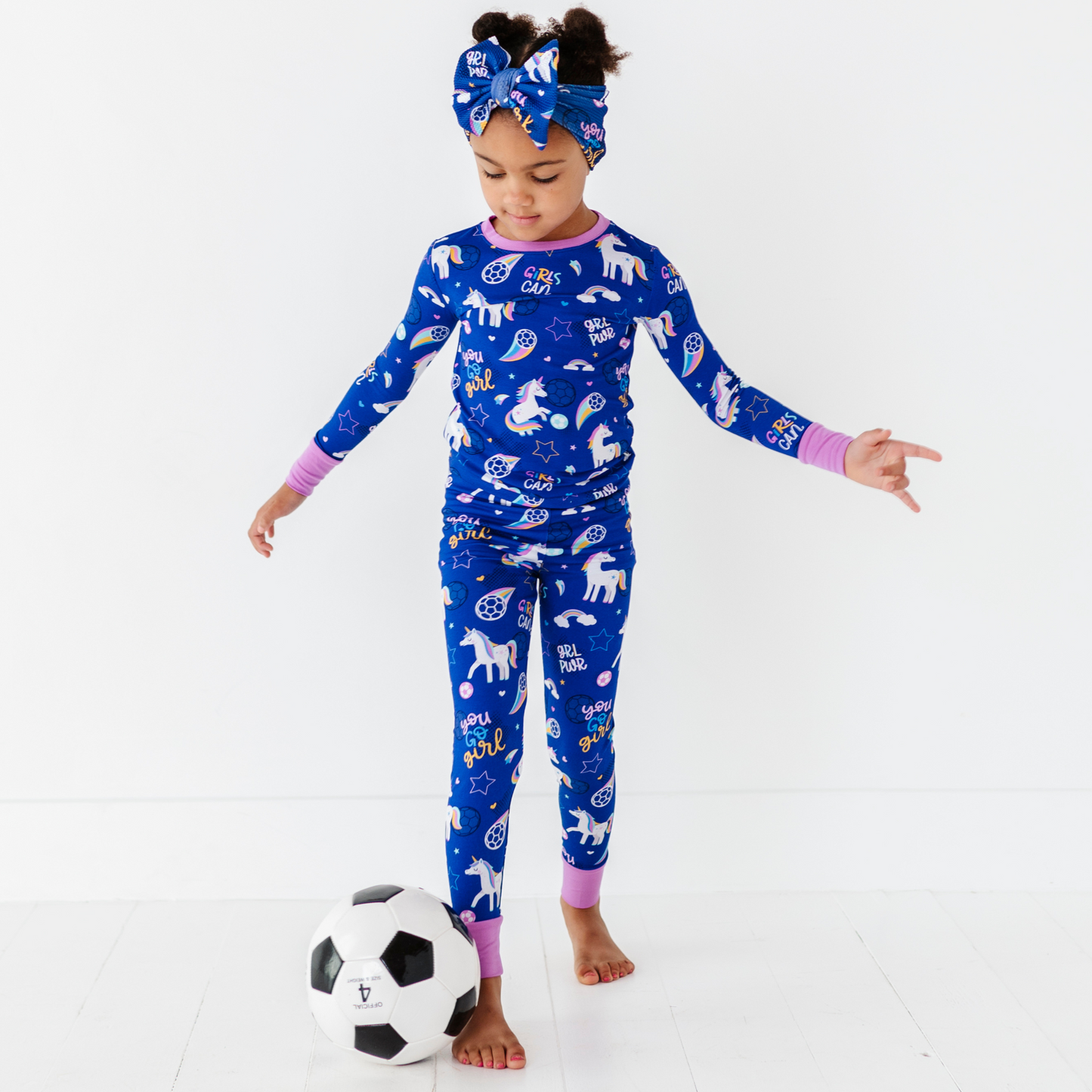 Girls Soccer Pajamas By Kiki and Lulu