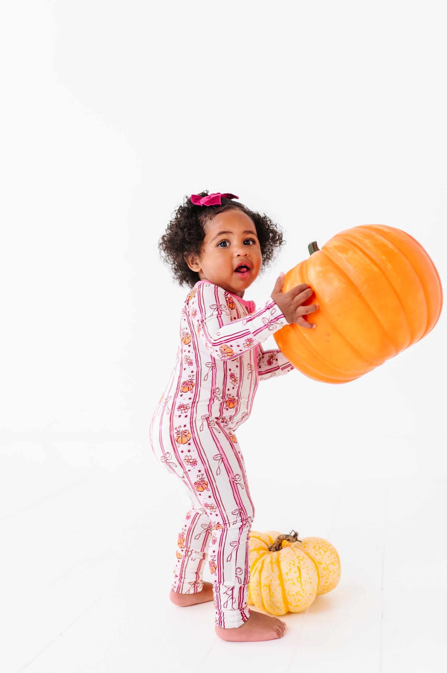 Pumpkin Bow Convertible Footies