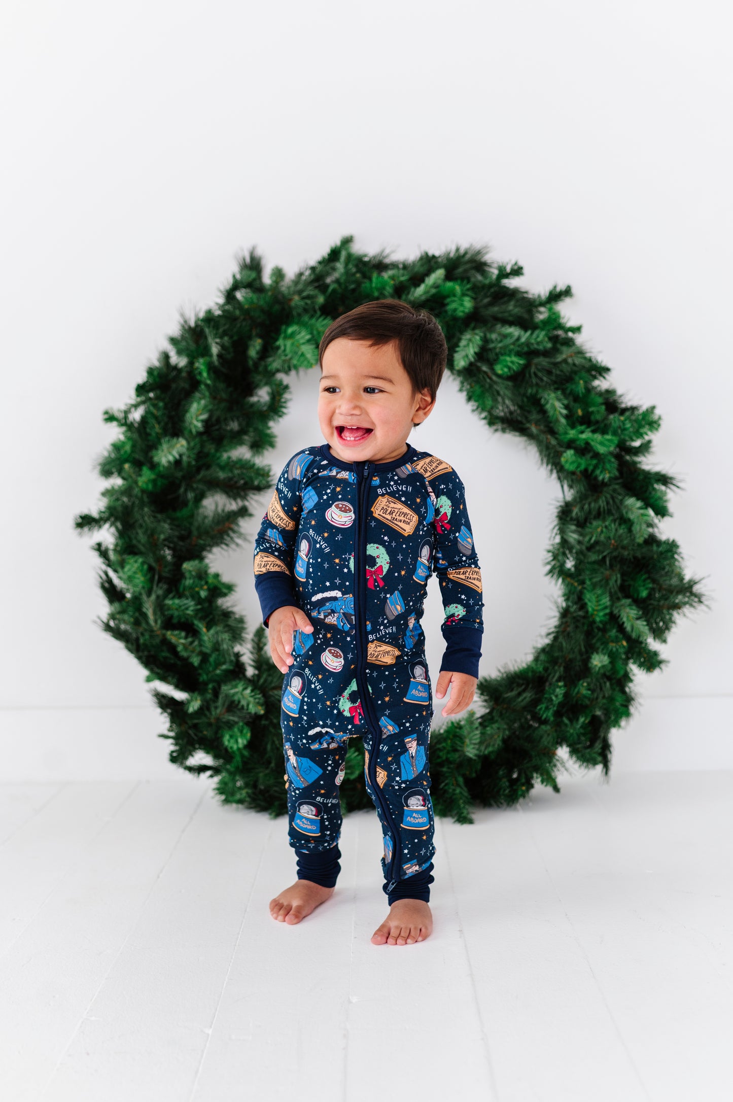 Holiday Express Train Pajamas by Kiki and Lulu