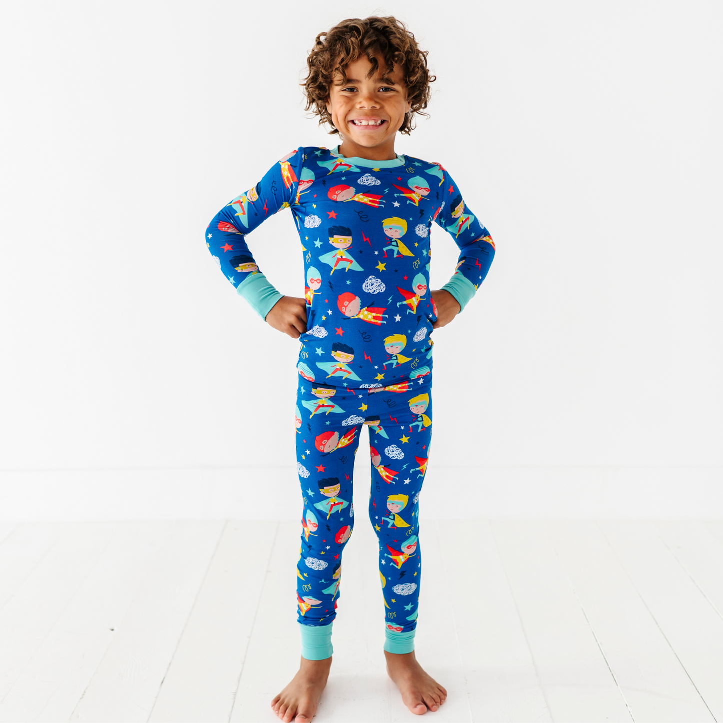 Cozy & Courageous Superhero Kids Pajamas