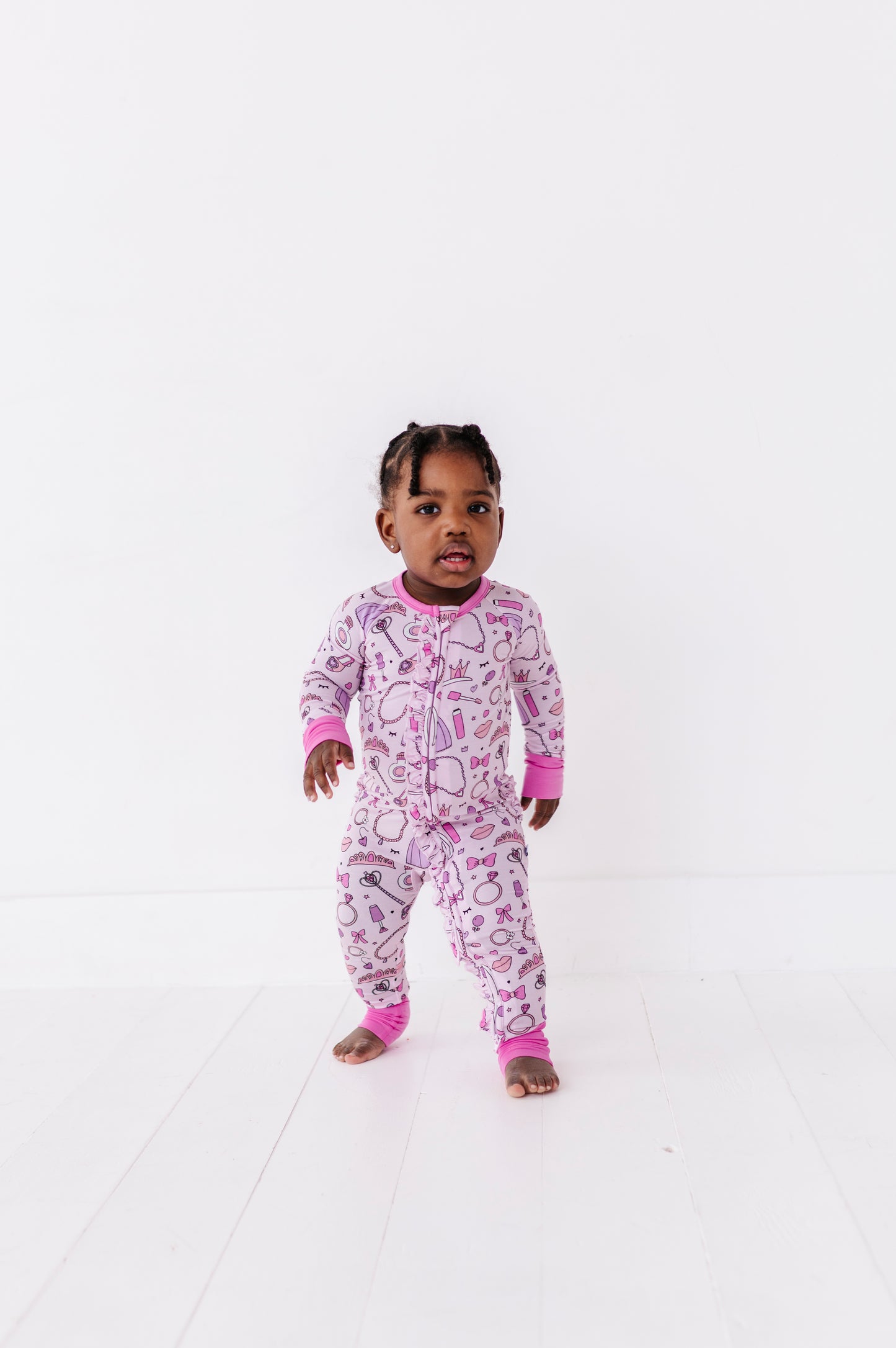 Sleeping Cutie Convertible Footies with Ruffle