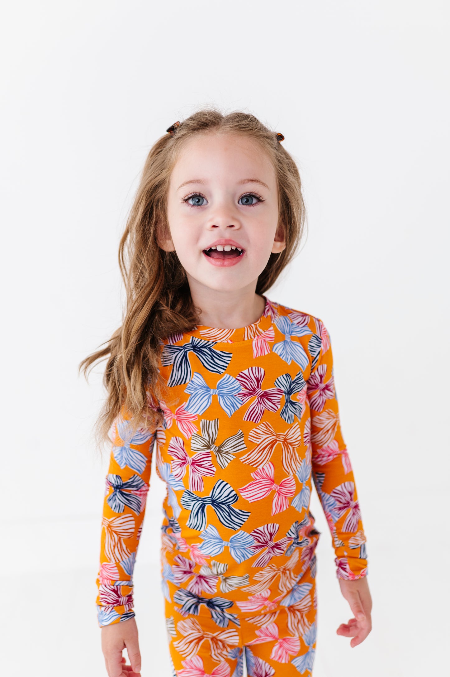 Mustard Bows Kids Pajamas Kiki Lulu