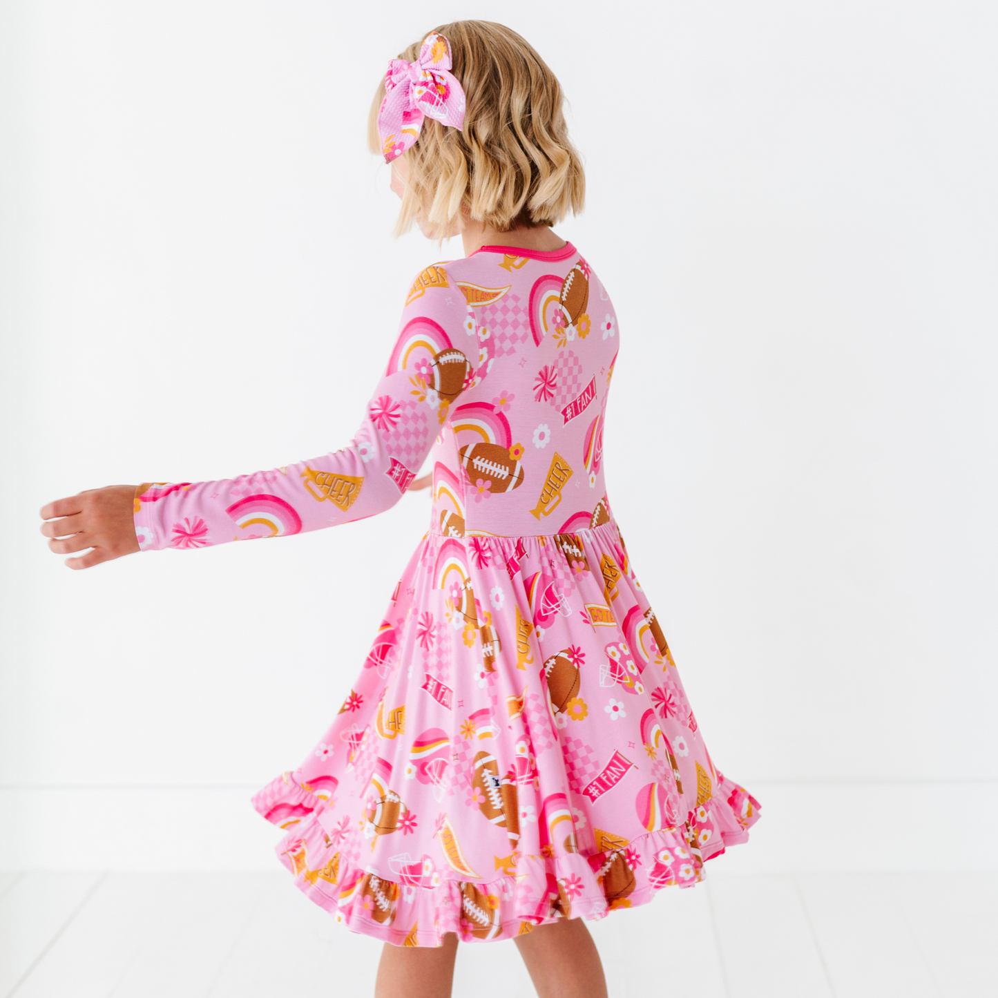 Pink Football Girls Dress.
