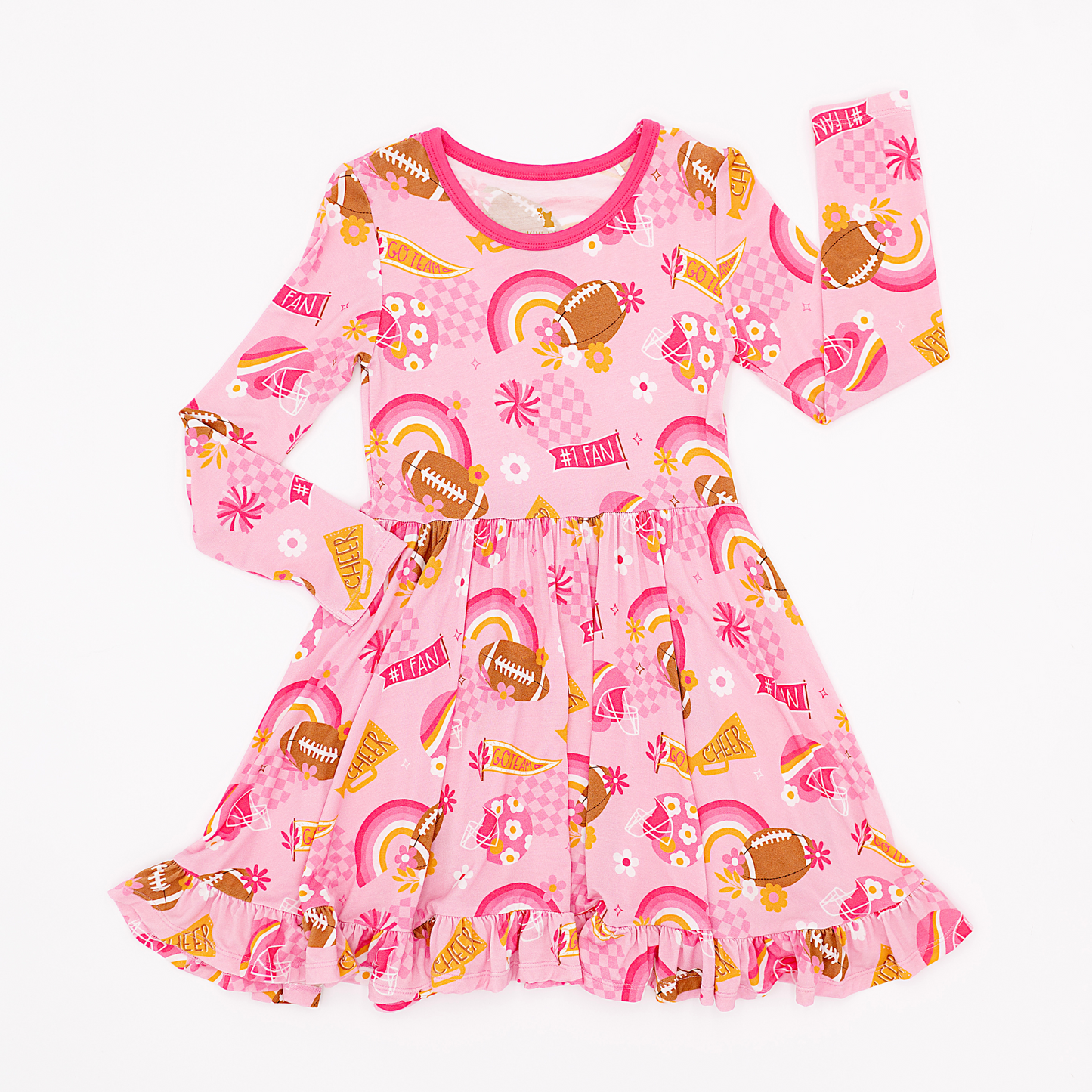 Pink Football Girls Dress.