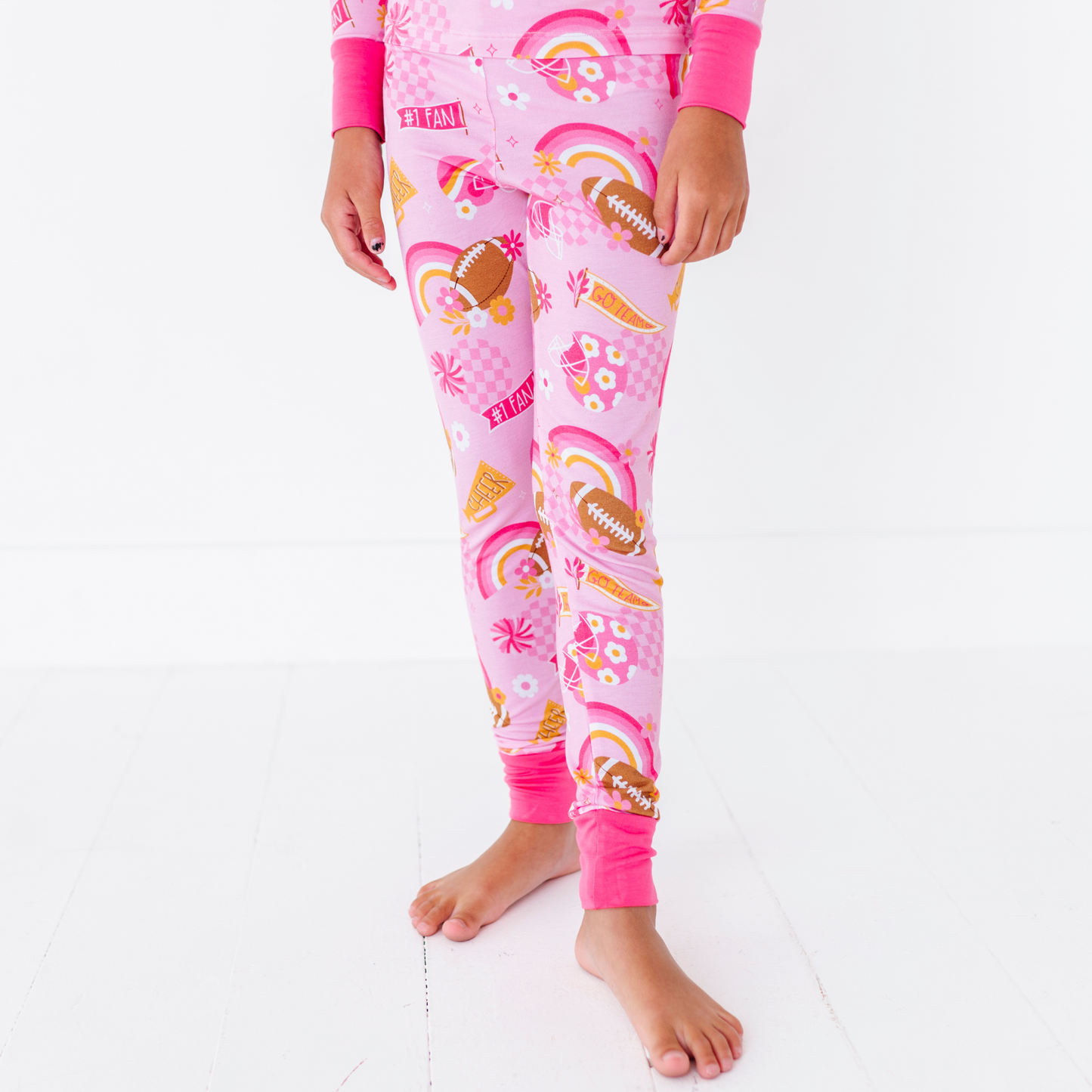 Pink Football Pajamas by Kiki and Lulu