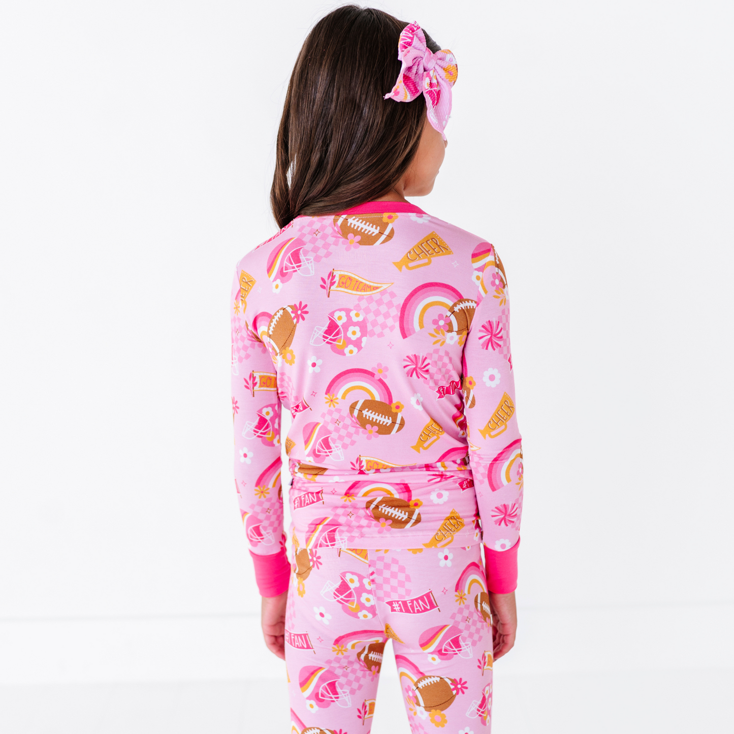 Pink Football Pajamas by Kiki and Lulu