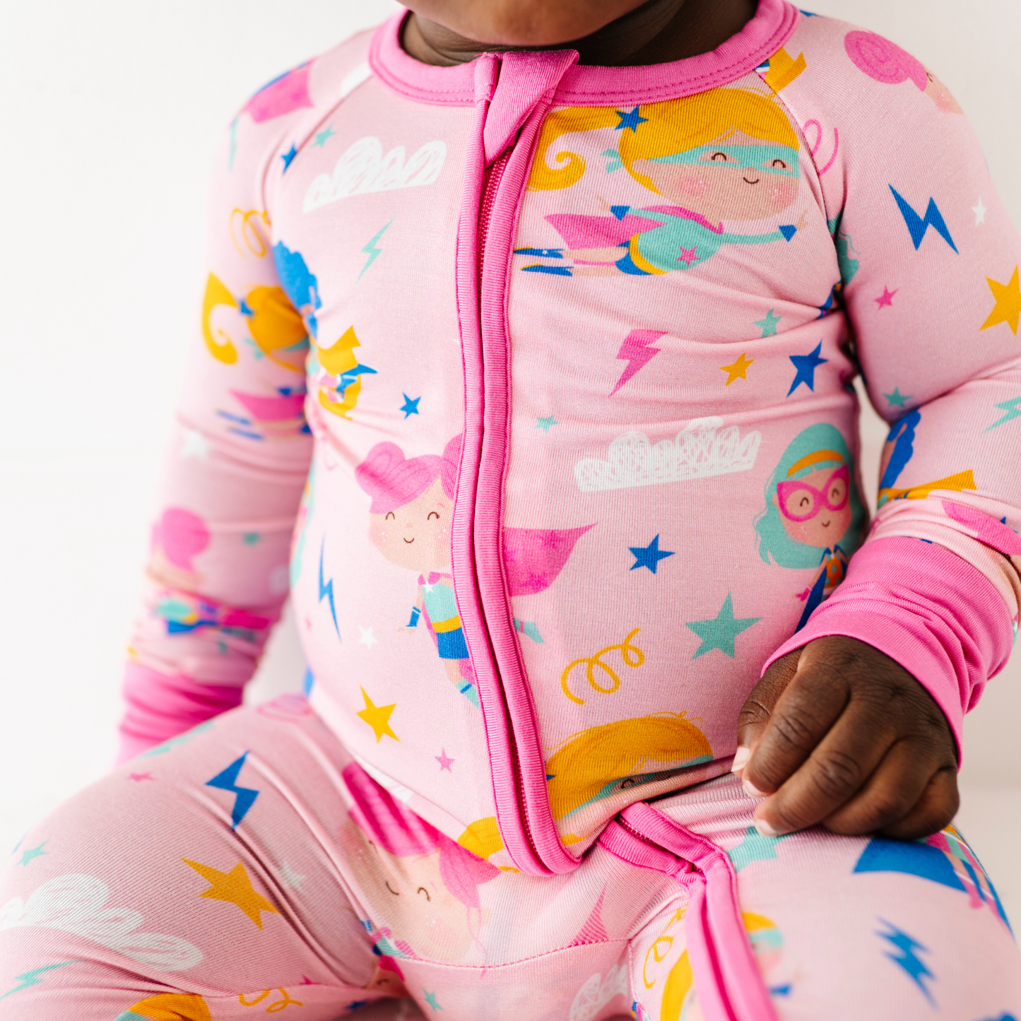 Girls Superhero pajamas by Kiki and Lulu