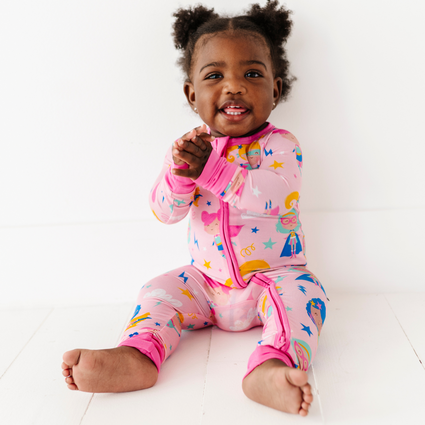 Girls Superhero pajamas by Kiki and Lulu