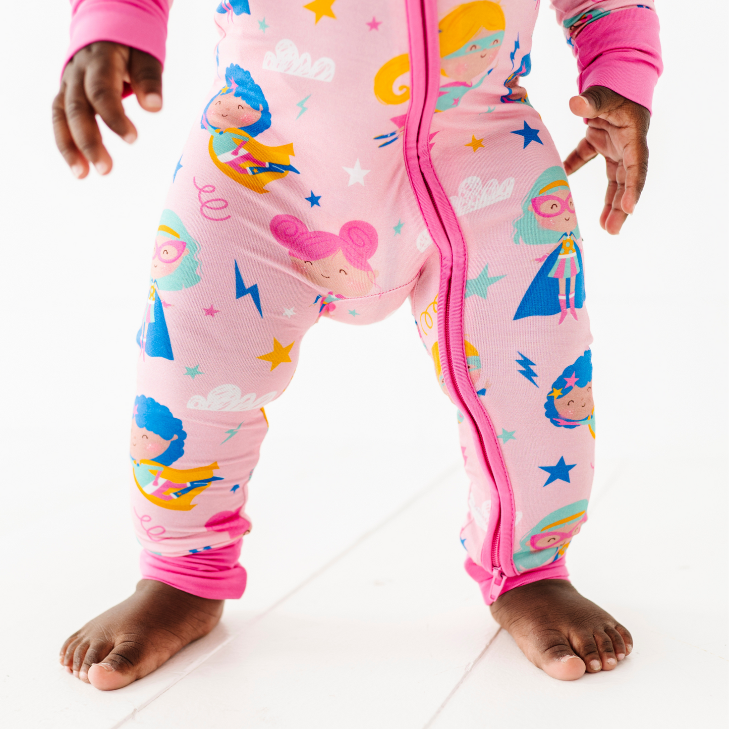 Girls Superhero pajamas by Kiki and Lulu