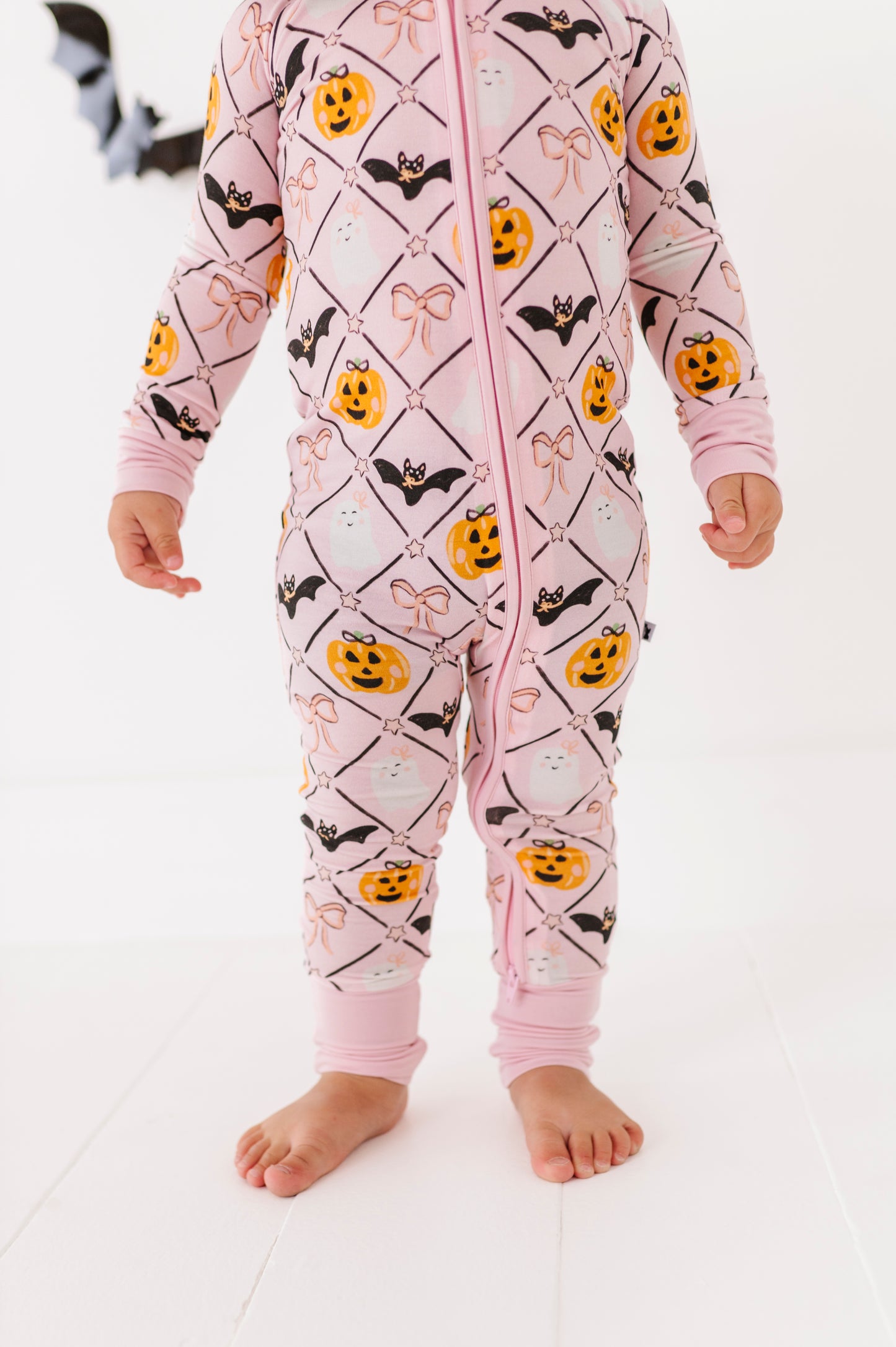 Pink Girls Halloween Pajamas Kiki