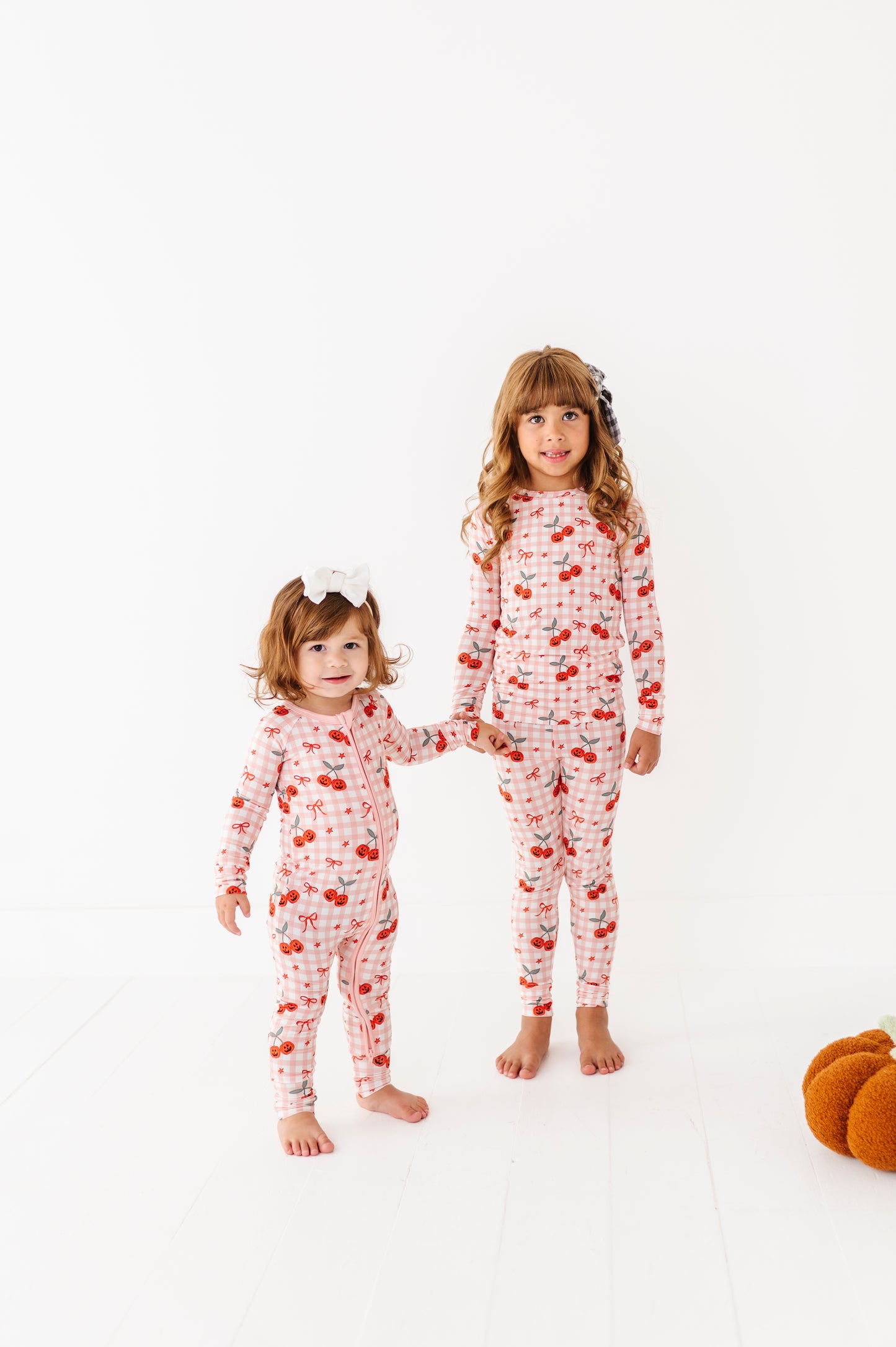Pumpkin Plaid Convertible Footies