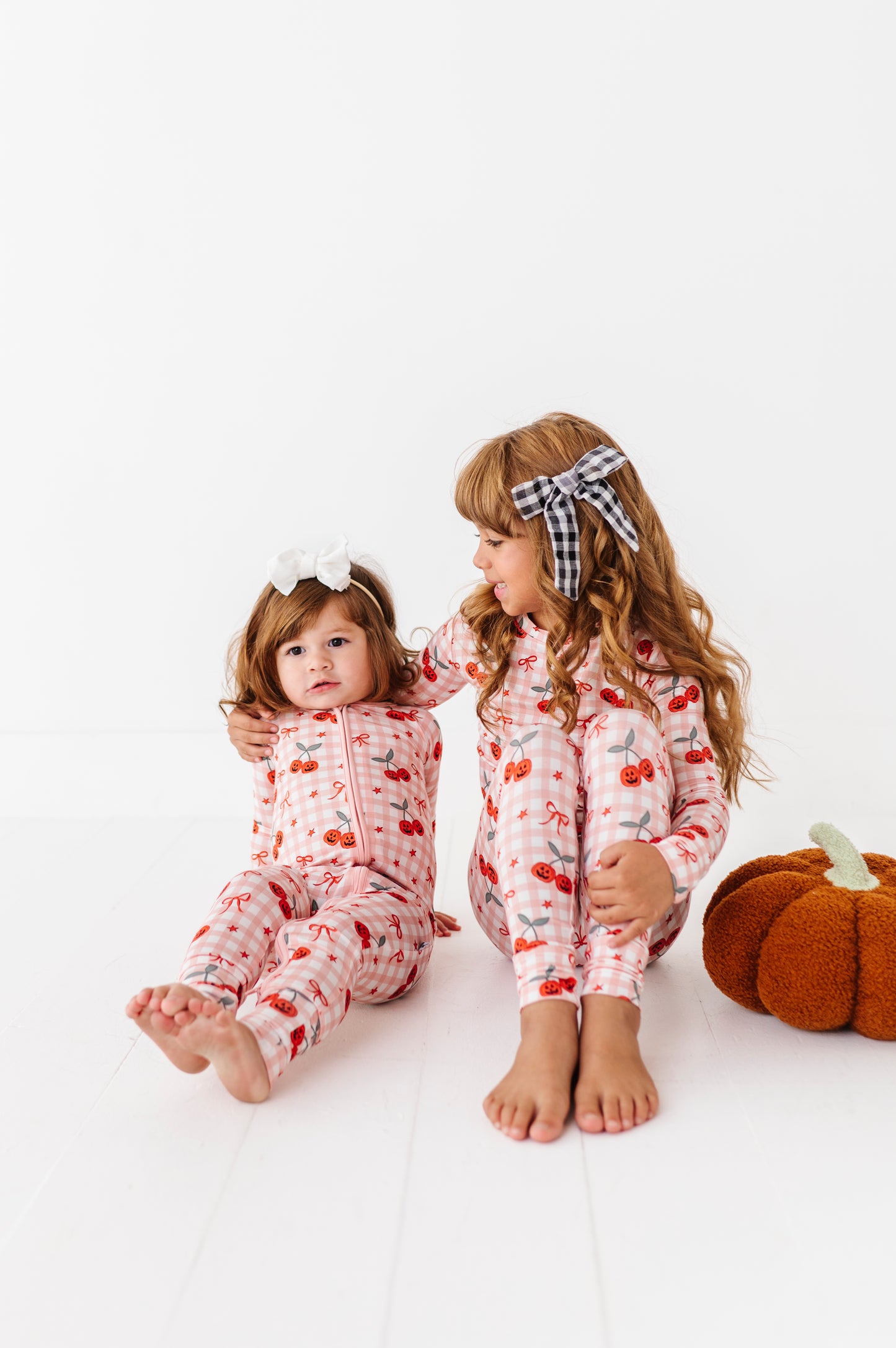 Cherry Plaid Convertible Footies