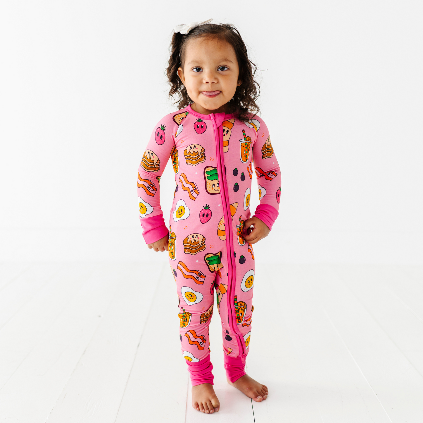 Don't Go Bacon My Heart Convertible Footie in Pink