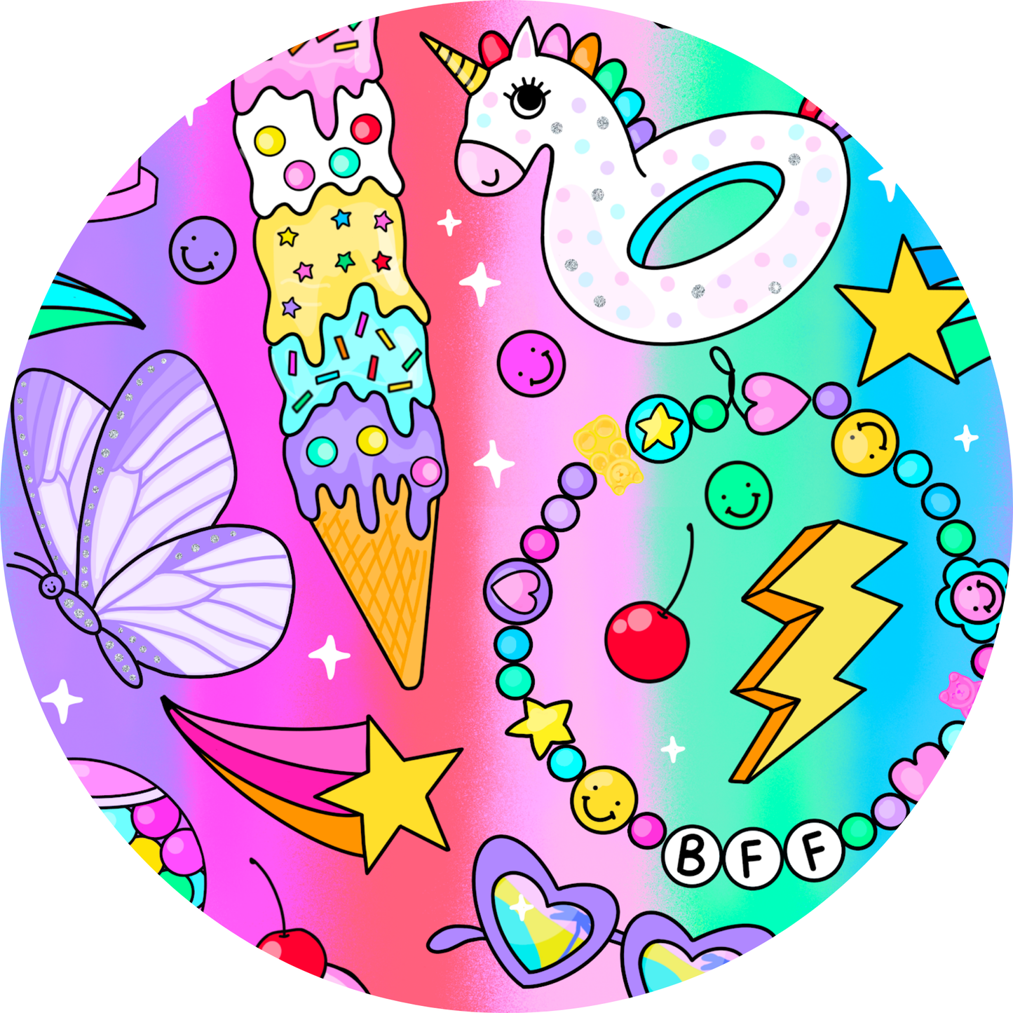 Cosmic Candyland Twirl Dress