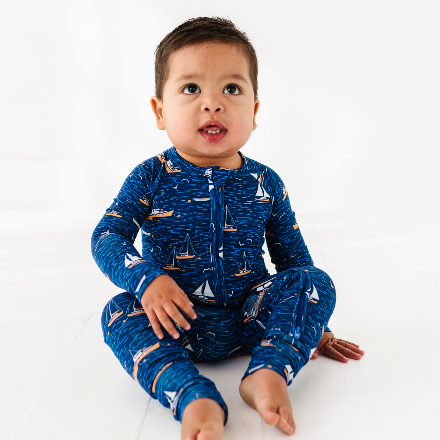 Sailboat footies by Kiki and Lulu