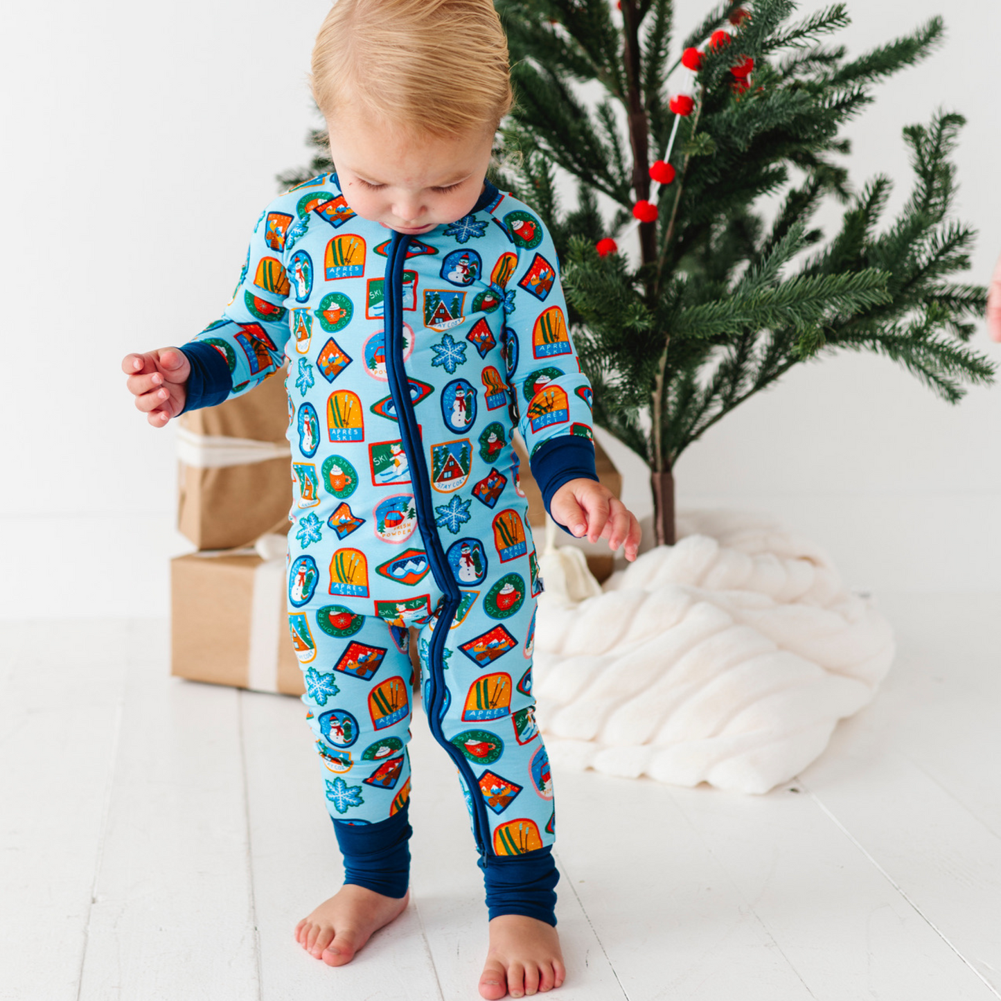 Ski Baby Pajamas by Kiki and Lulu
